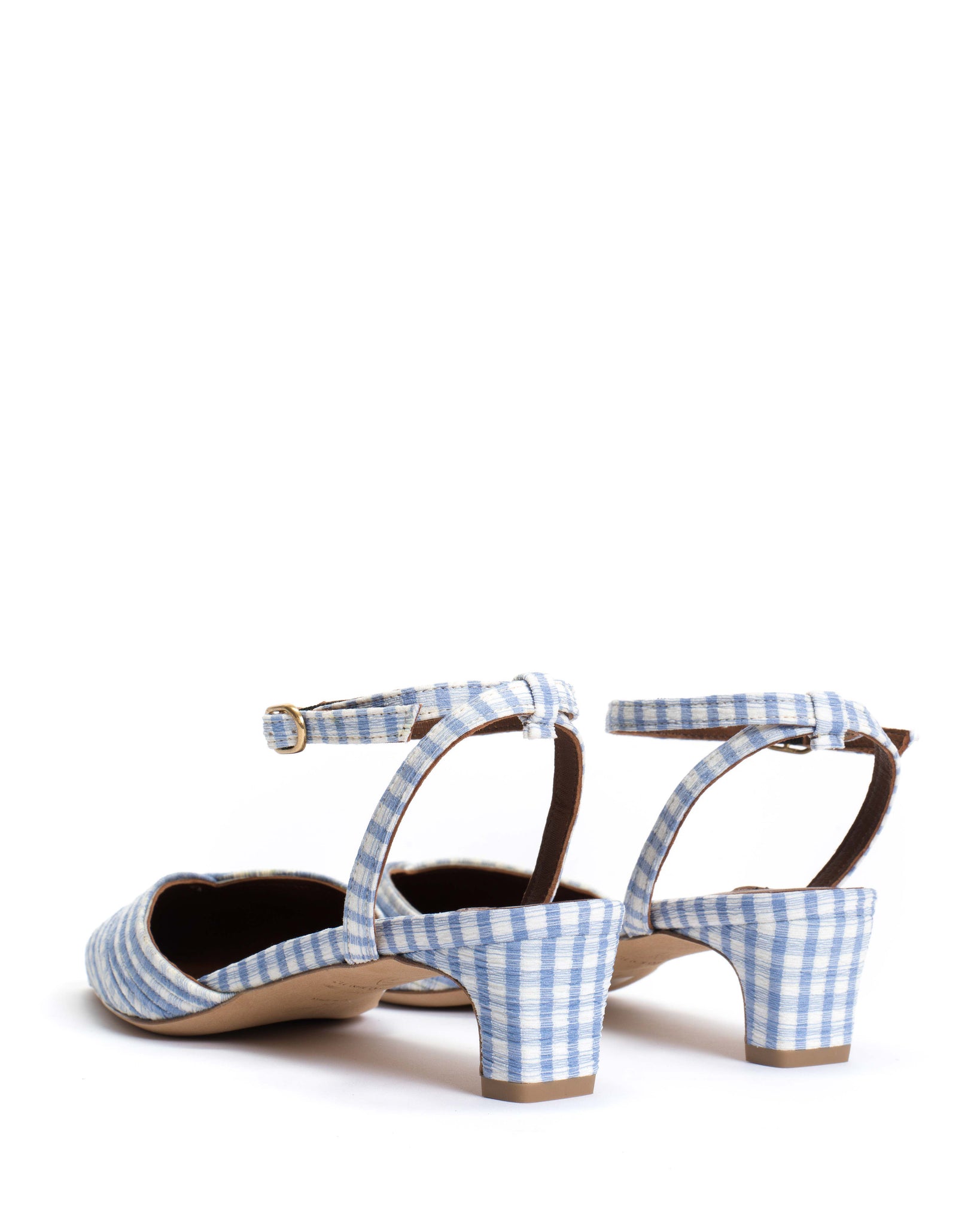 Givia 40 Pleated gingham Bubble blue - Anonymous Copenhagen