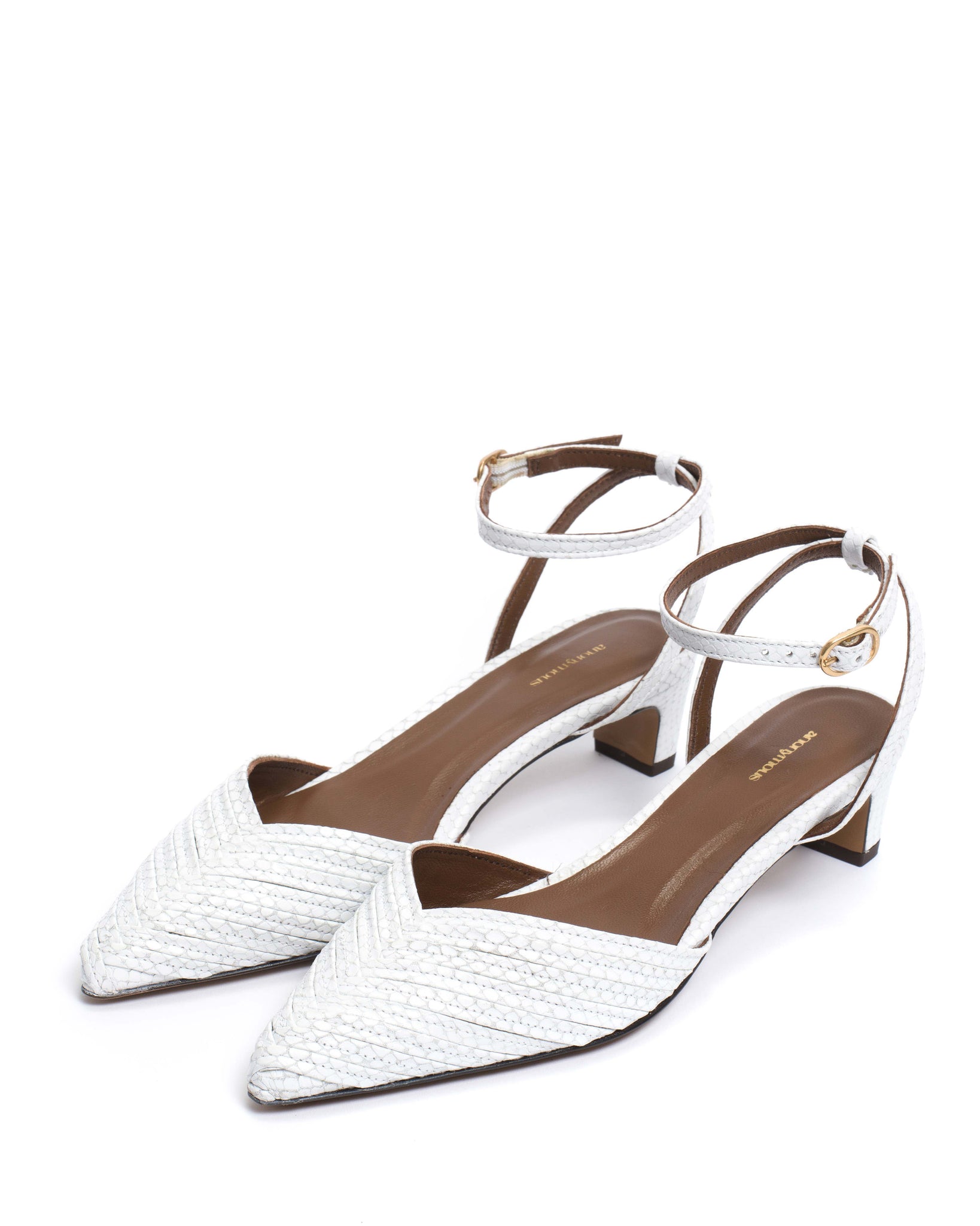 Givia 40 Snake calf White - Anonymous Copenhagen