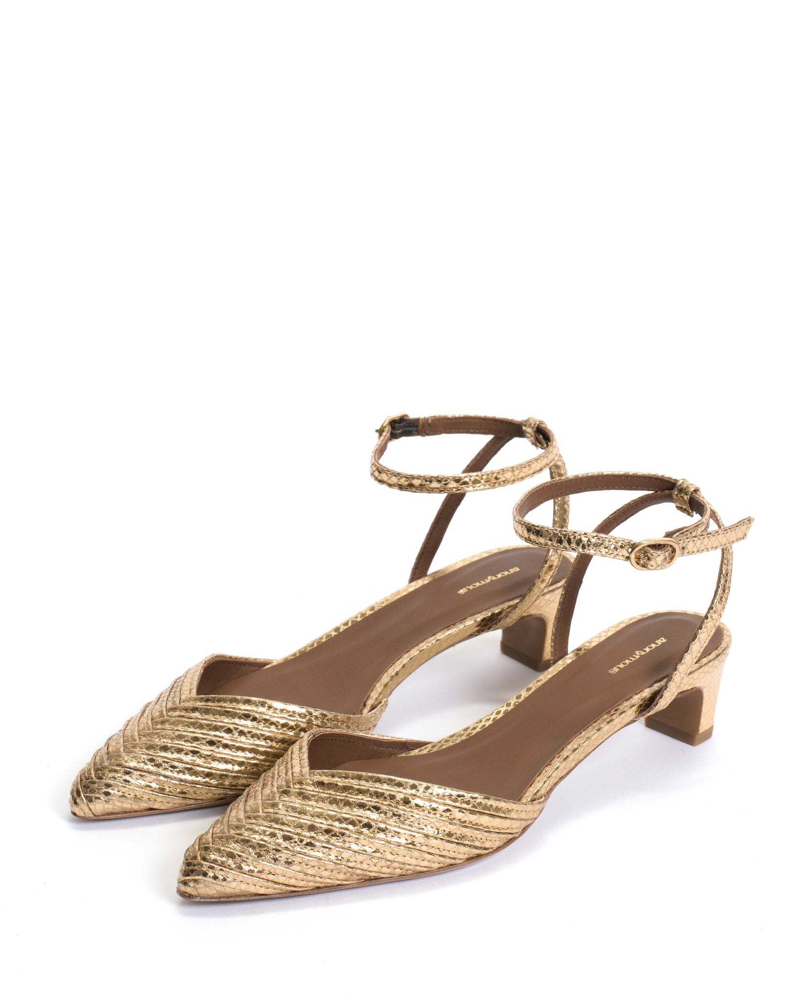 Givia 40 Snake metallic calf Gold - Anonymous Copenhagen