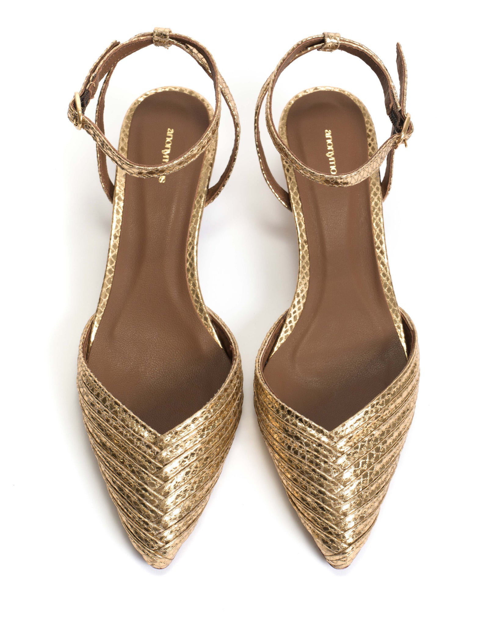 Givia 40 Snake metallic calf Gold - Anonymous Copenhagen