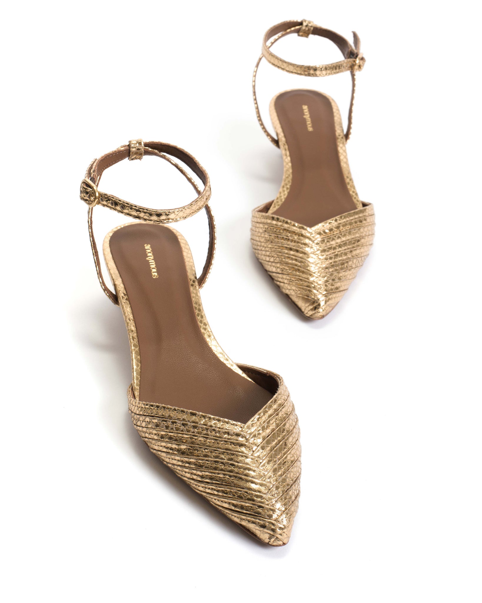 Givia 40 Snake metallic calf Gold - Anonymous Copenhagen