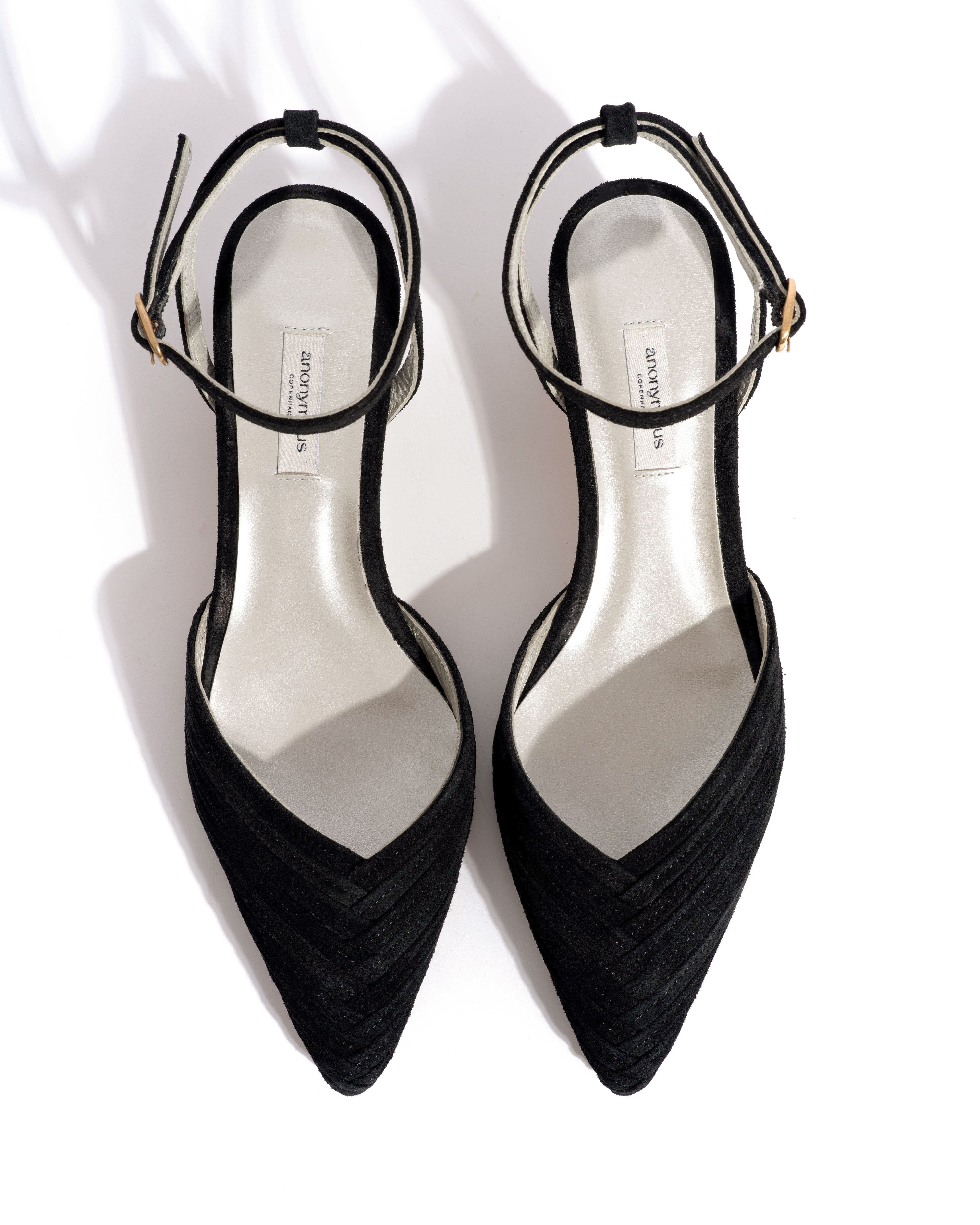 Givia 40 Calf suede & lining Black & silver