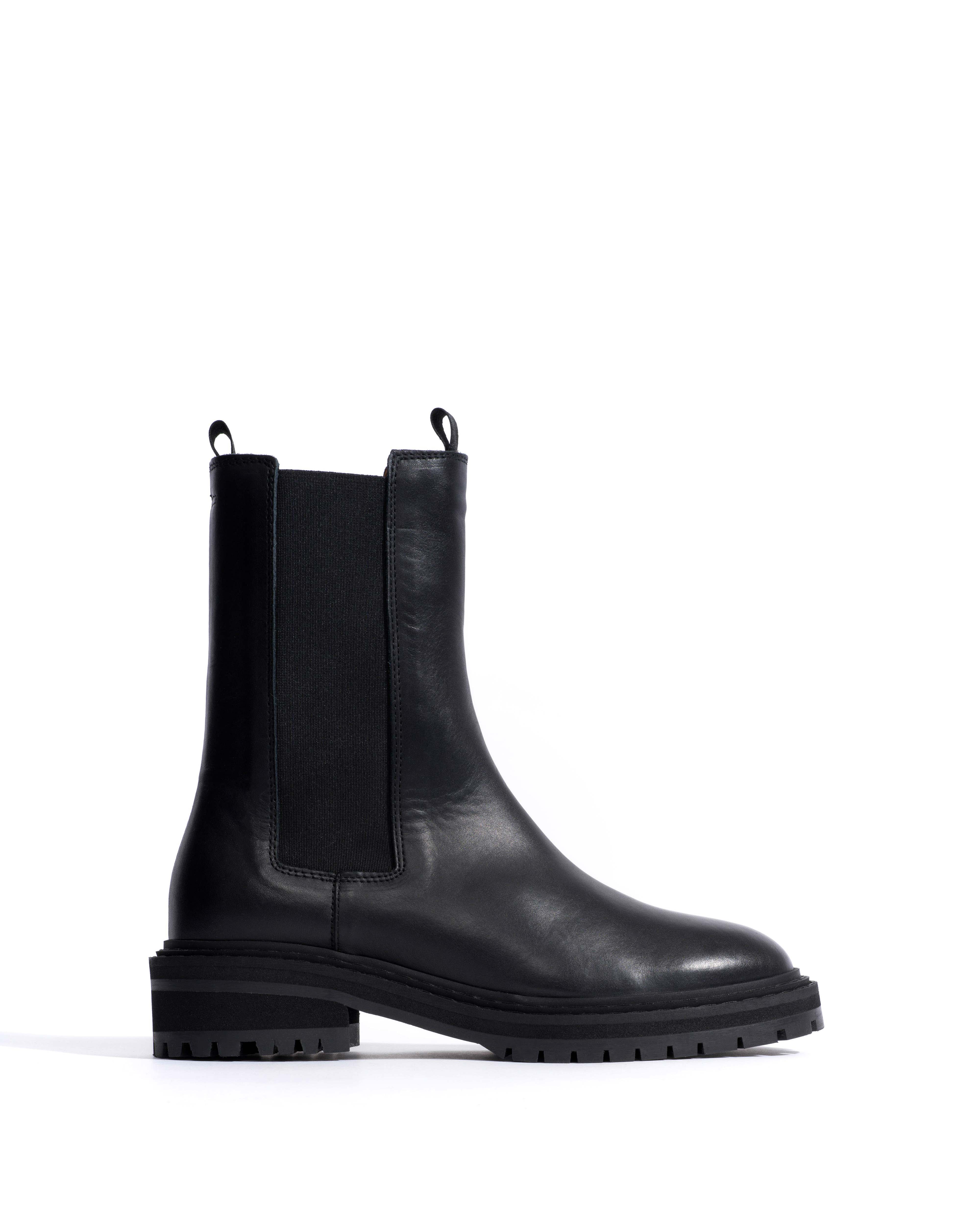 Haily high cut Soft calf Black