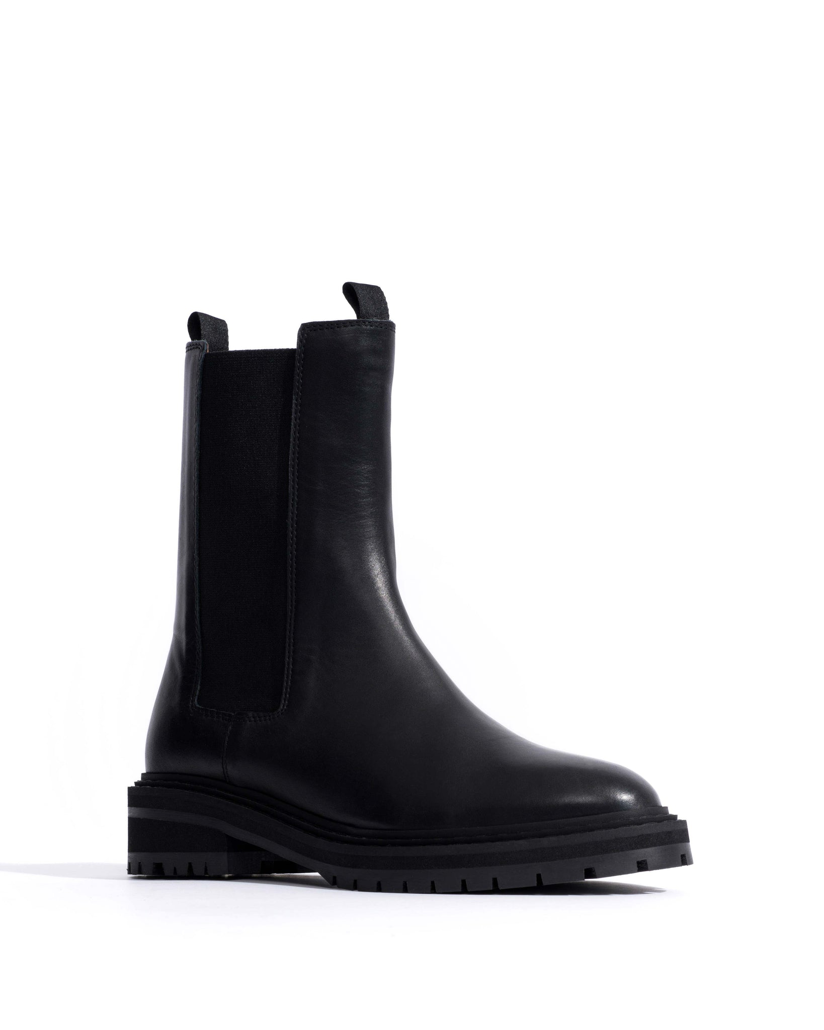Haily high cut Soft calf Black