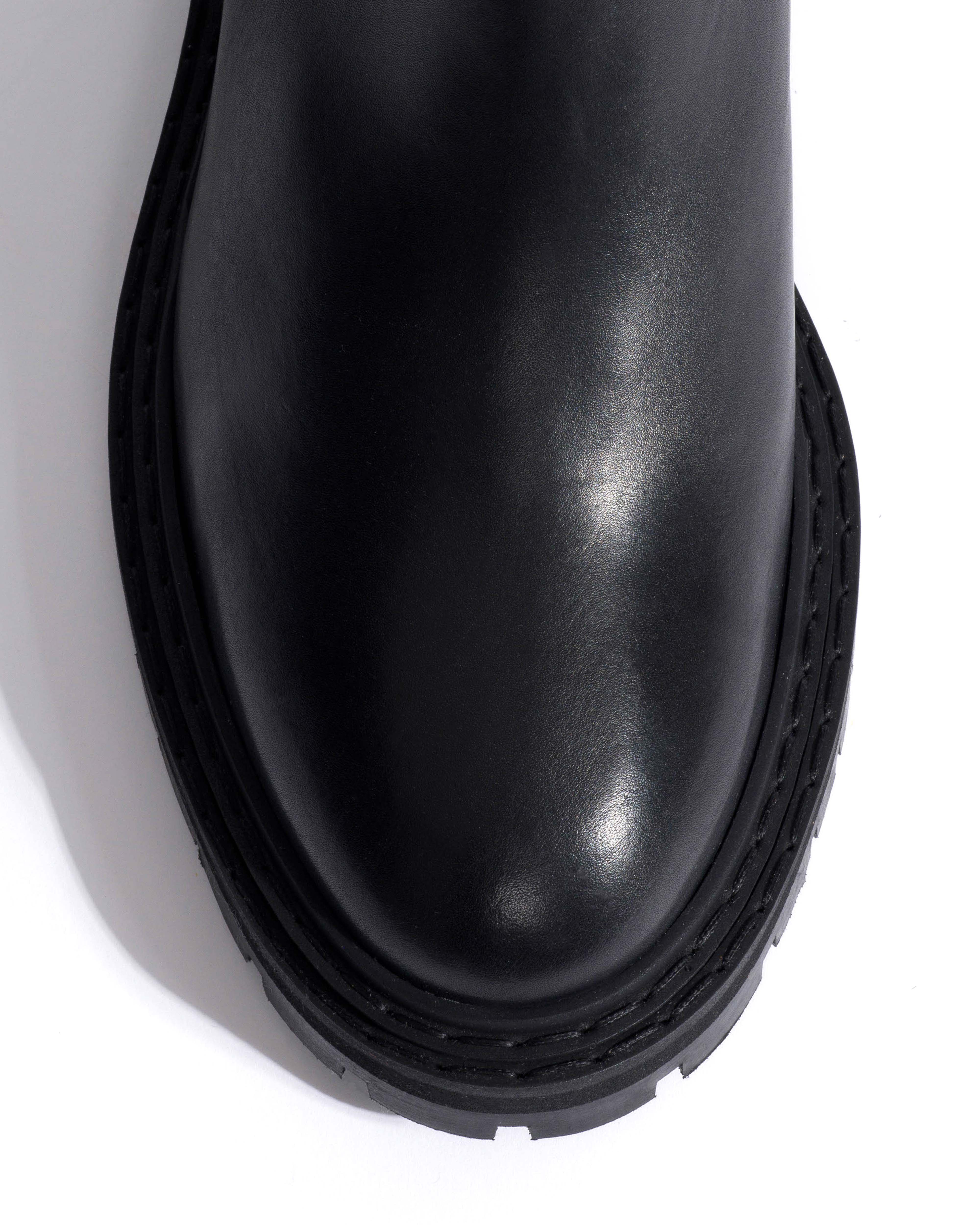 Haily high cut Soft calf Black