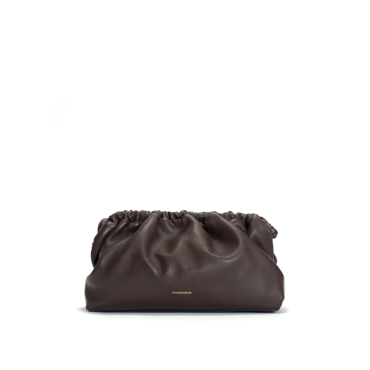 Hally classic cloud bag Shiny lamb Coffee brown