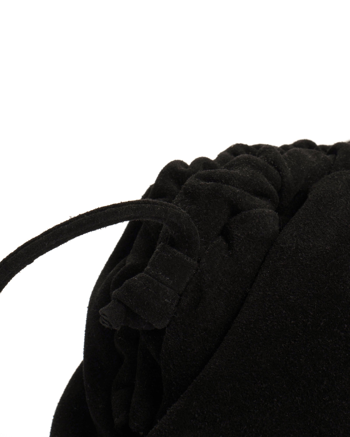 Hally classic cloud bag Calf suede Black