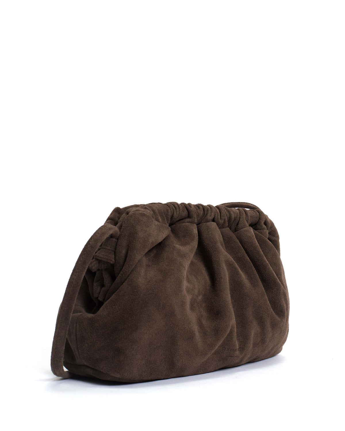 Hally classic cloud bag Calf suede Coffee brown