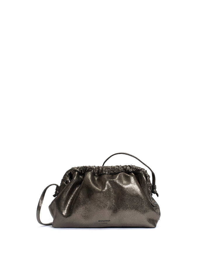 anonymous copenhagen Hally grand cloud bag Crackled metallic goat Platinum