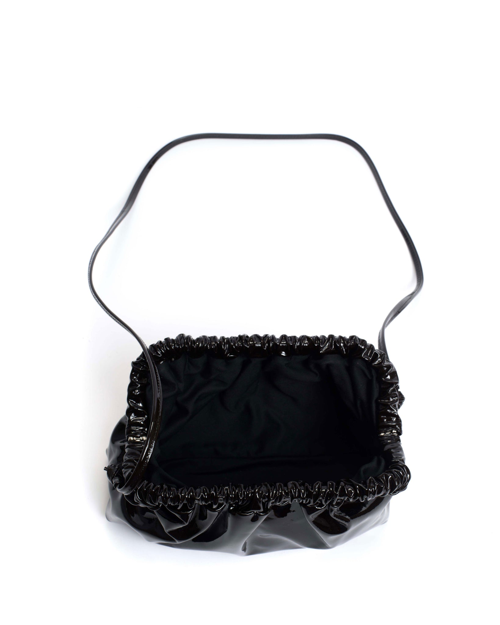 Hally grand cloud bag Polished soft calf Black - Anonymous Copenhagen