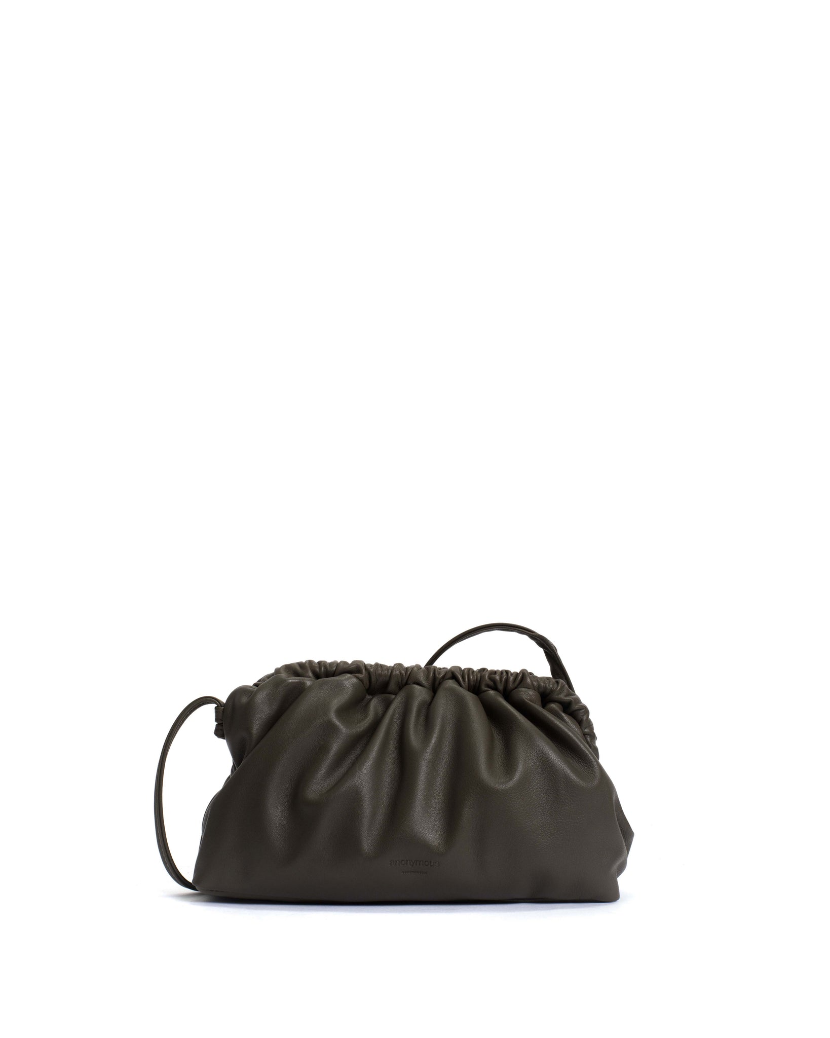 Hally grand cloud bag Shiny lamb Moss green - Anonymous Copenhagen