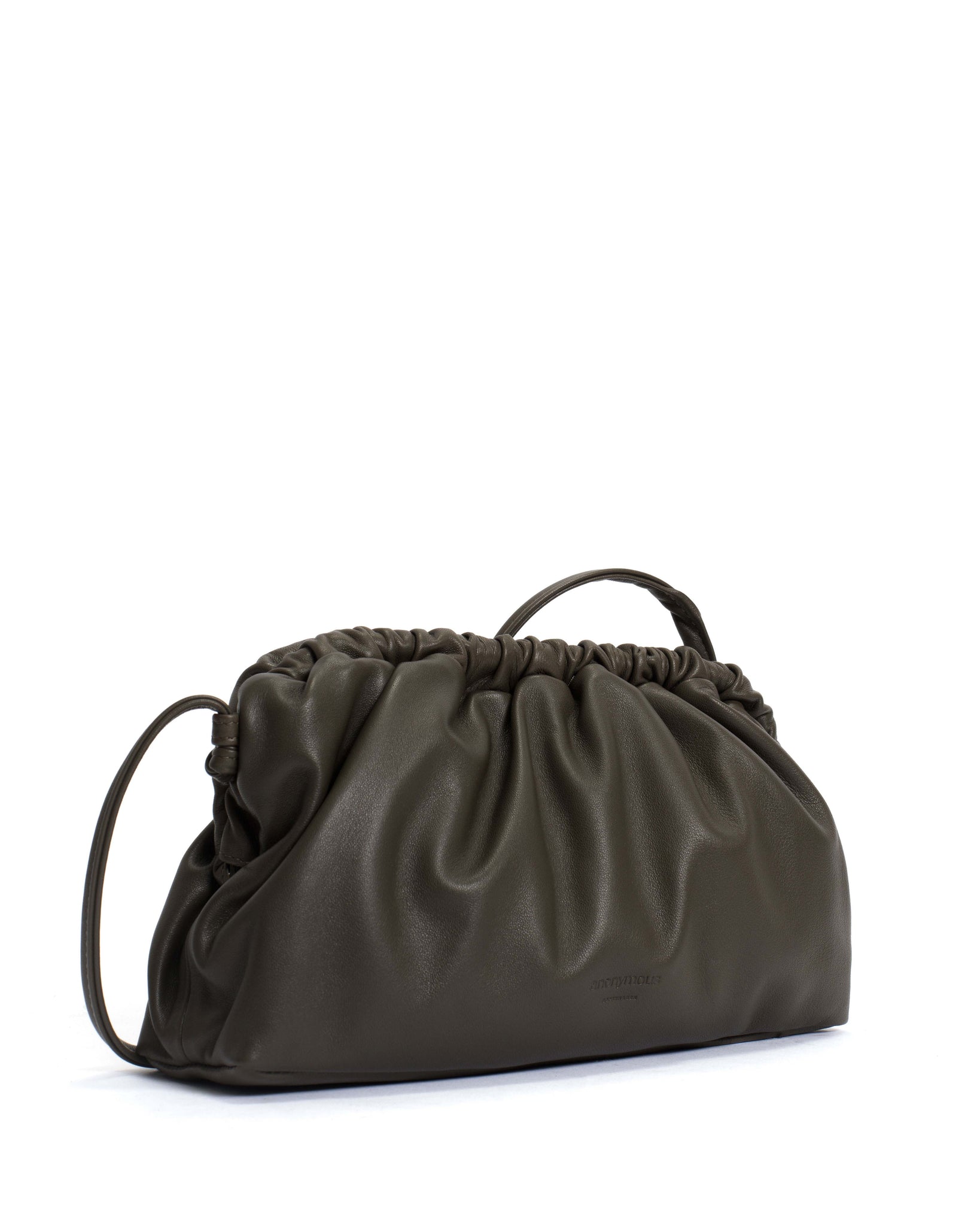 Hally grand cloud bag Shiny lamb Moss green - Anonymous Copenhagen
