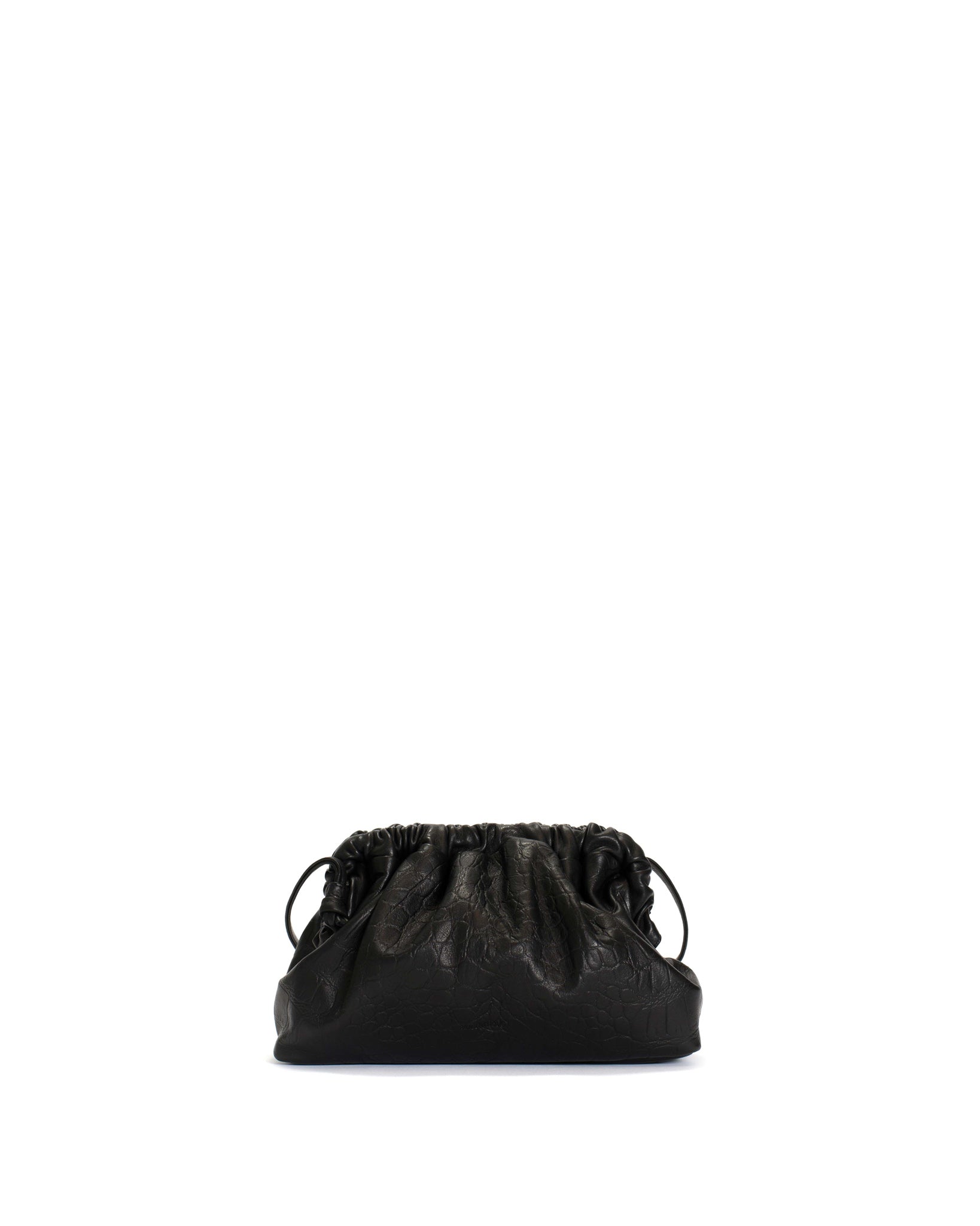 Hally petite cloud bag Alligator calf Black - Anonymous Copenhagen