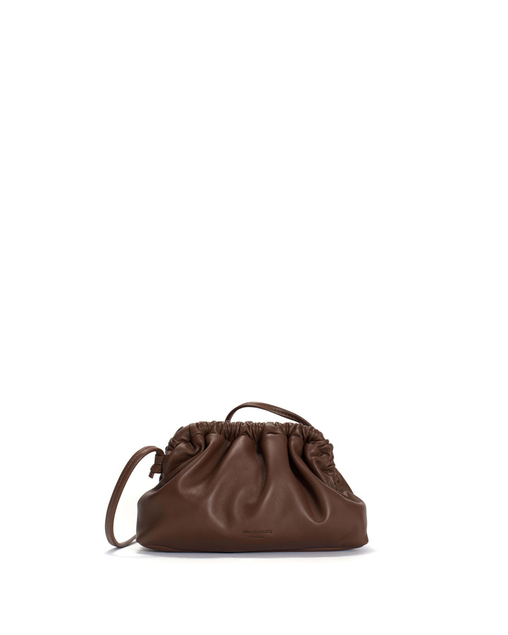 anonymous copenhagen Hally petite cloud bag Silky lamb Chocolate