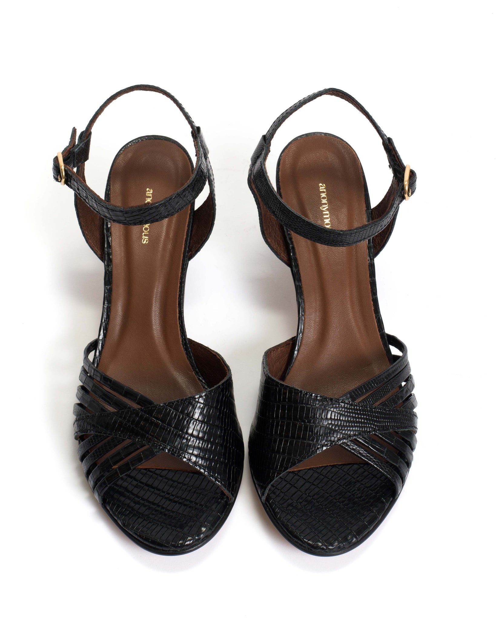 Hermine Calf lizard Black - Anonymous Copenhagen