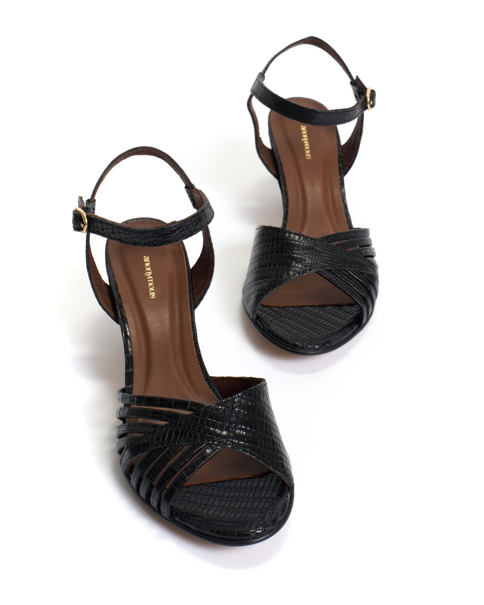 Hermine Calf lizard Black - Anonymous Copenhagen