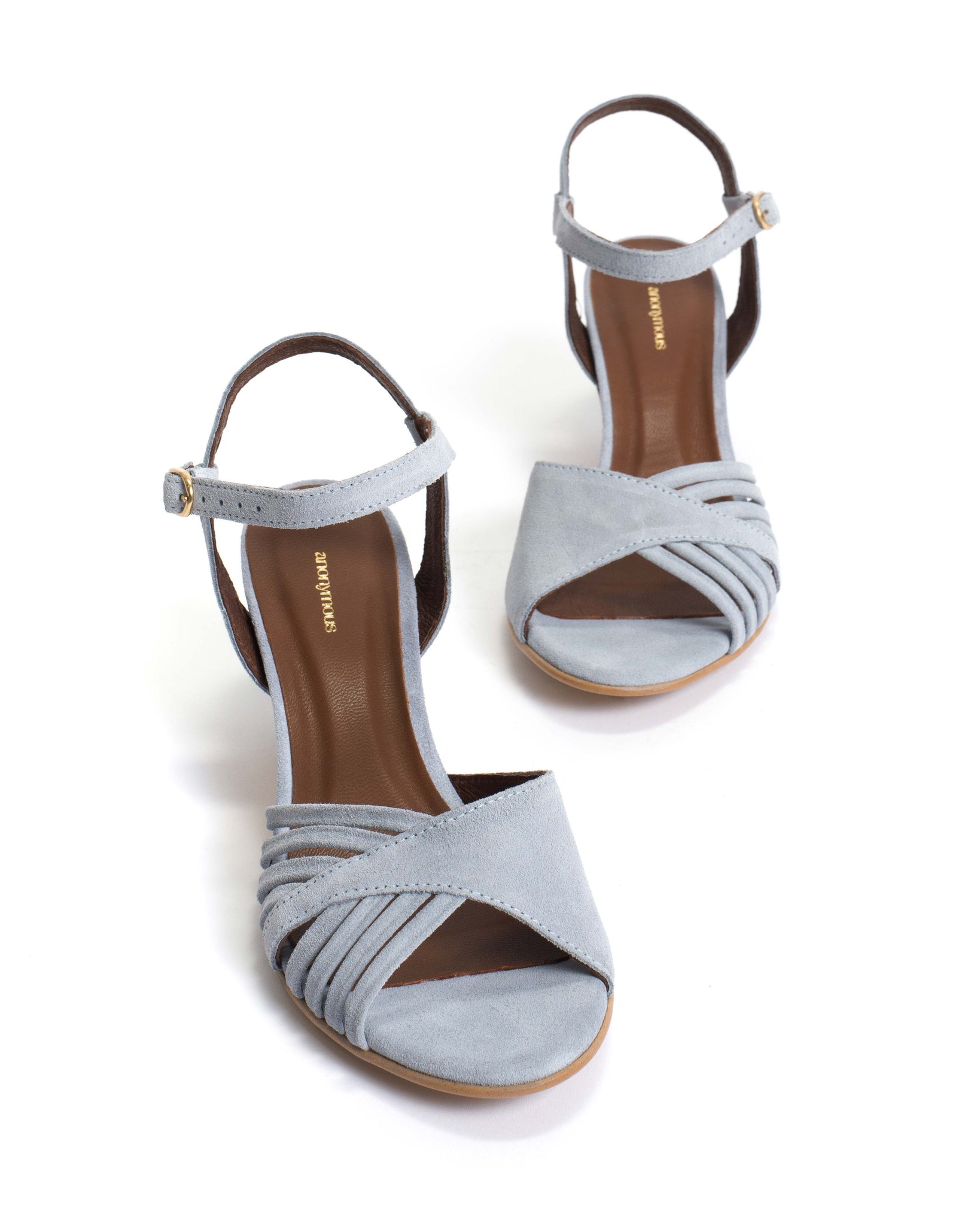 Hermine Calf suede Lichen blue - Anonymous Copenhagen