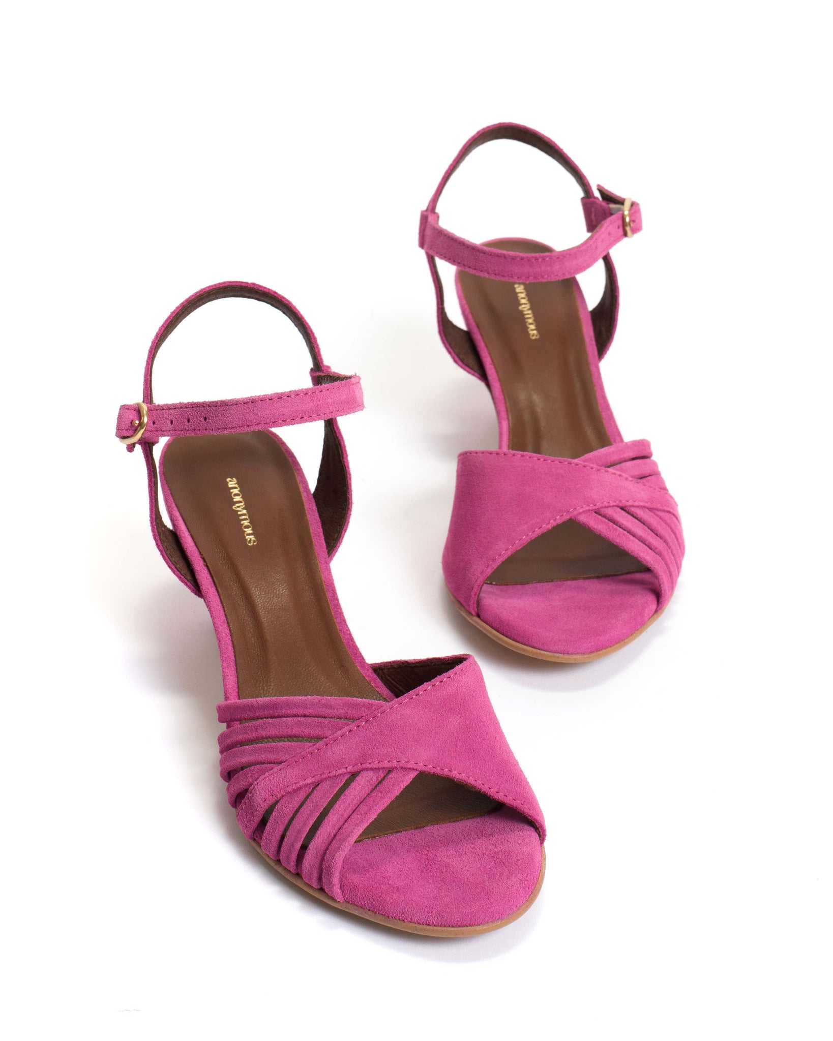 Hermine Calf suede Raspberry sorbet - Anonymous Copenhagen