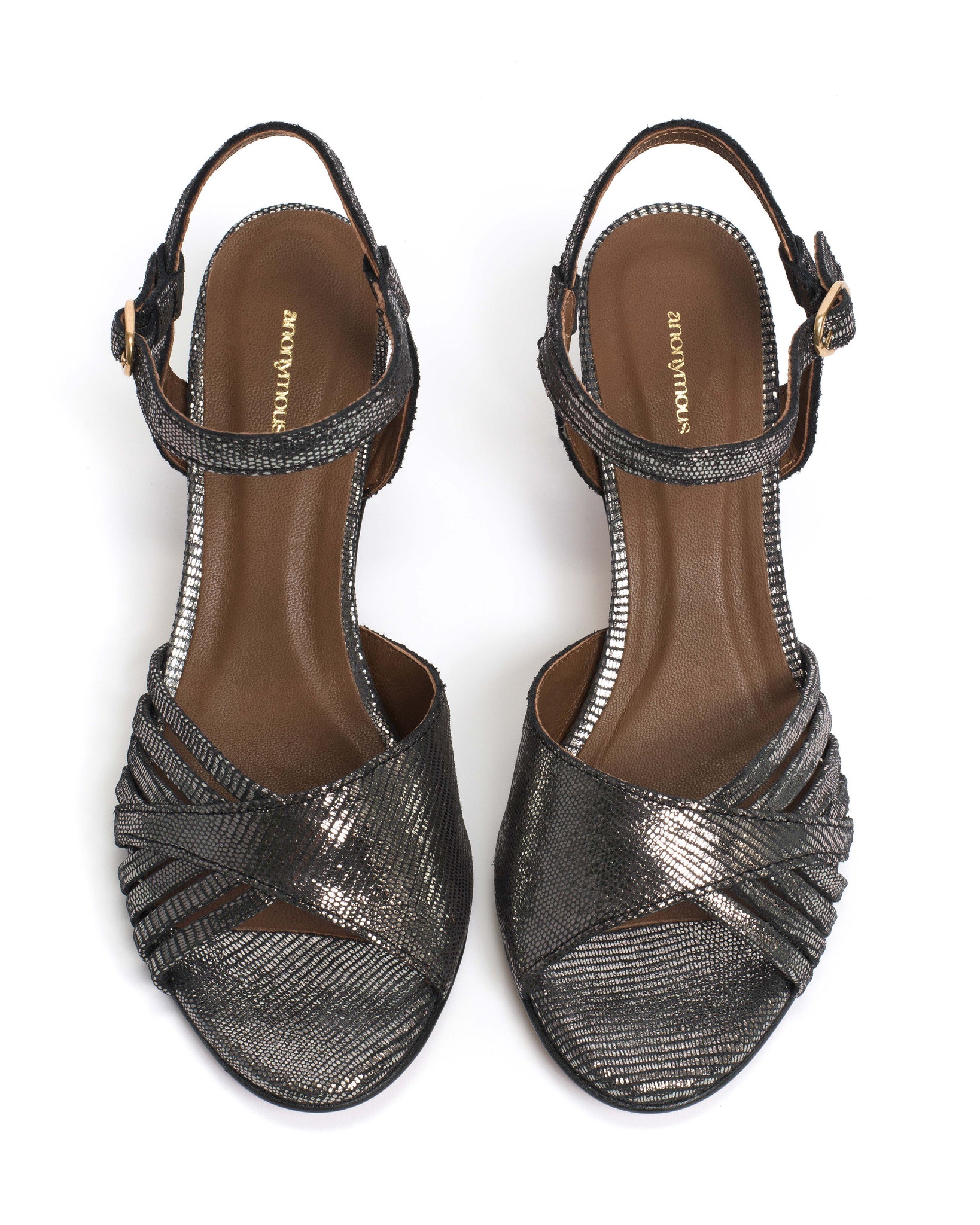 Hermine Lizard metallic goat Platinum - Anonymous Copenhagen