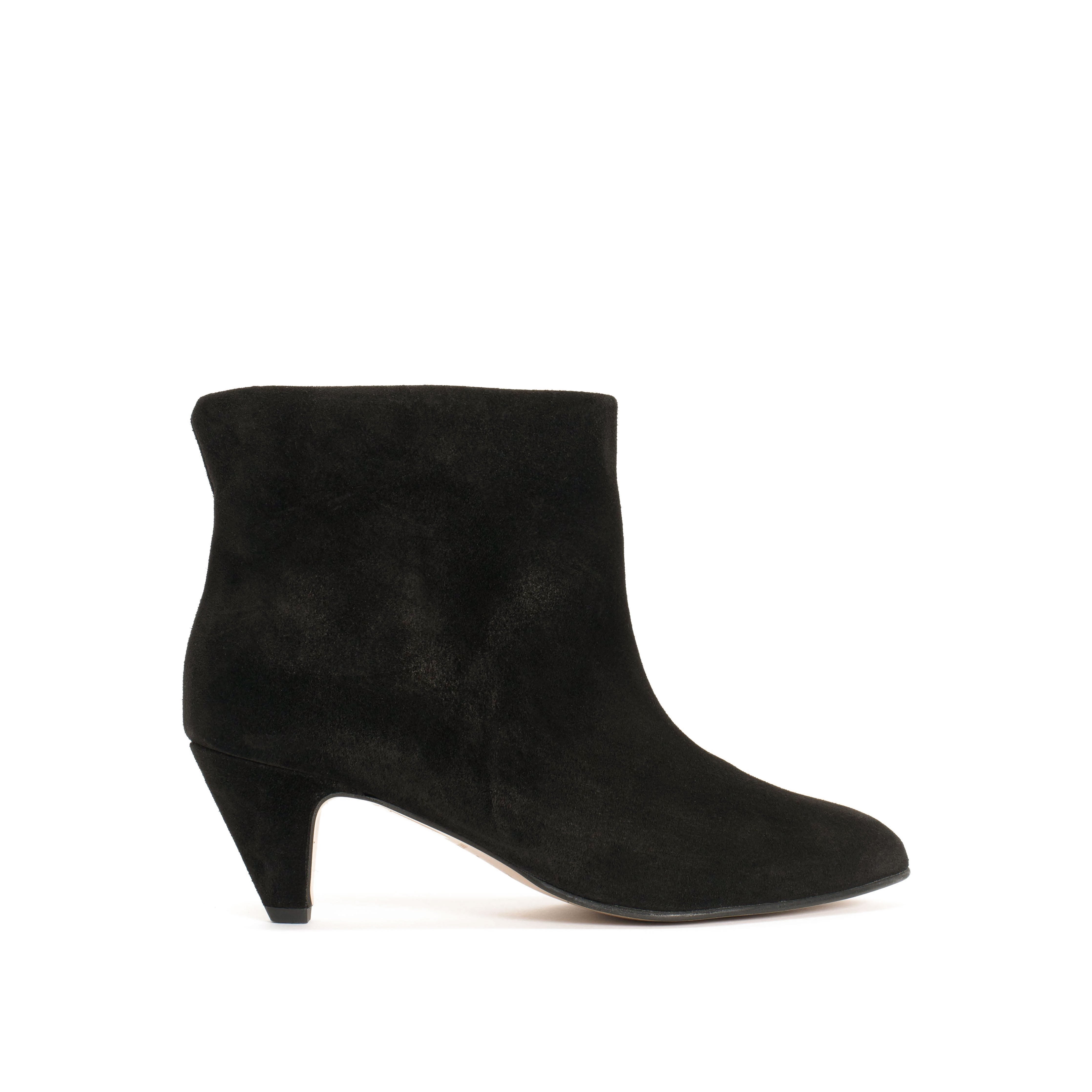 Hilly 50 Stiletto Calf Suede Black