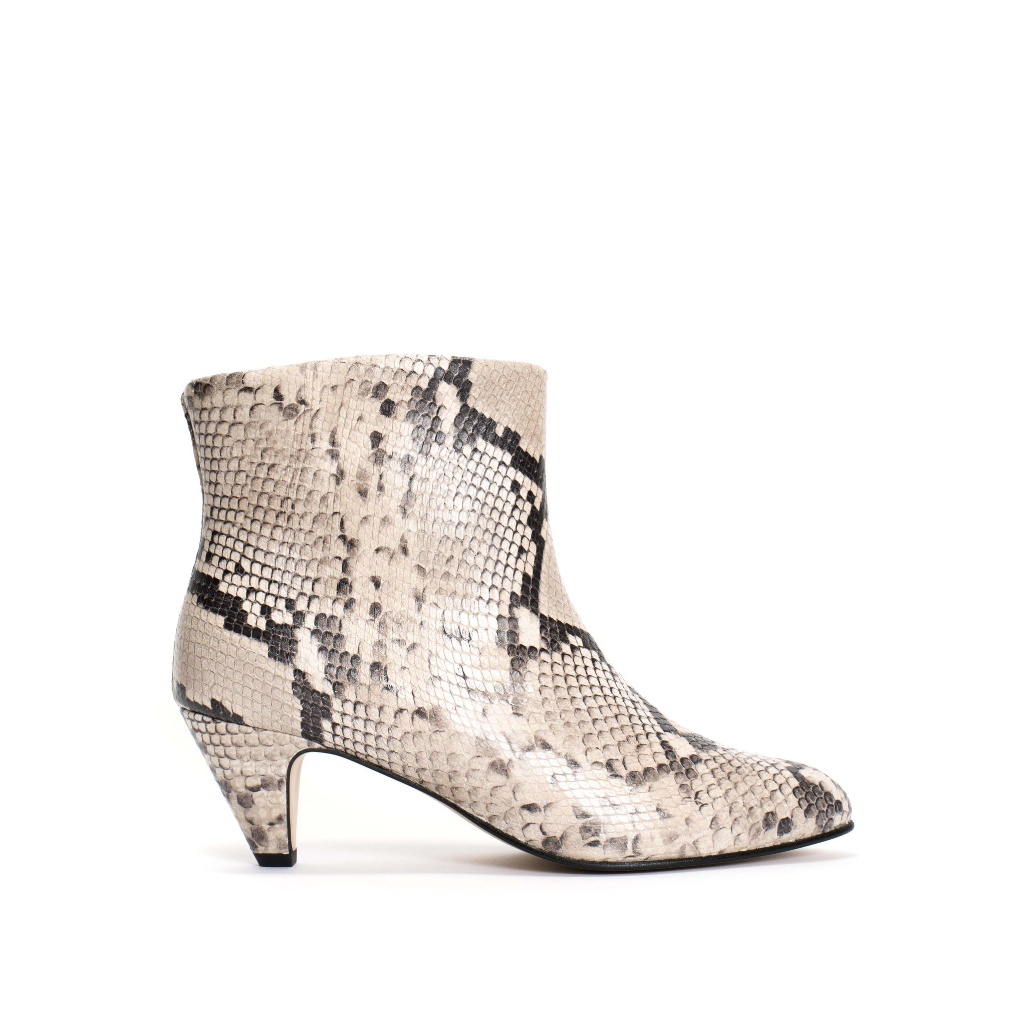 Hilly 50 stiletto Snake calf Ash grey - Anonymous Copenhagen