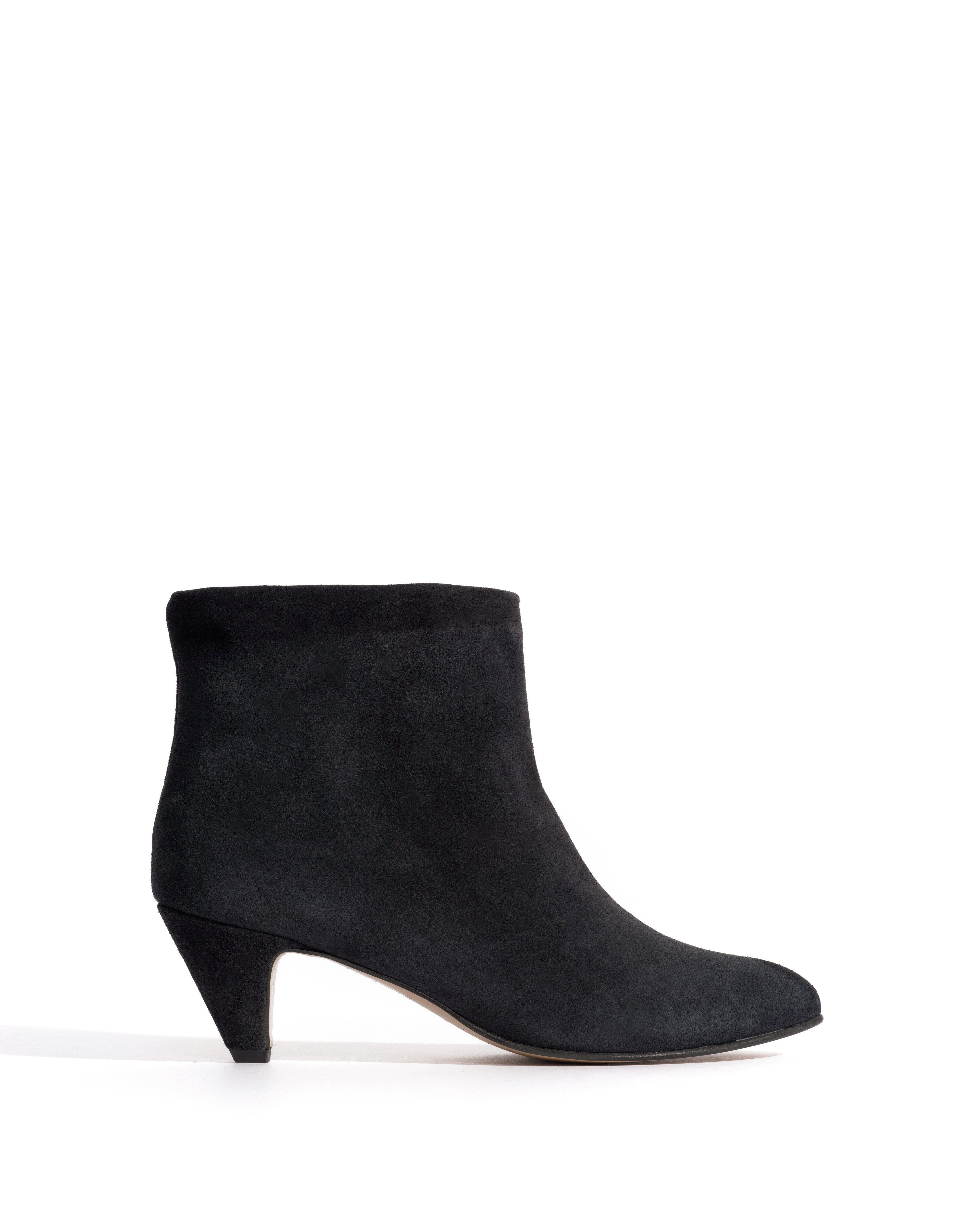 Hilly 50 stiletto Calf suede Off black