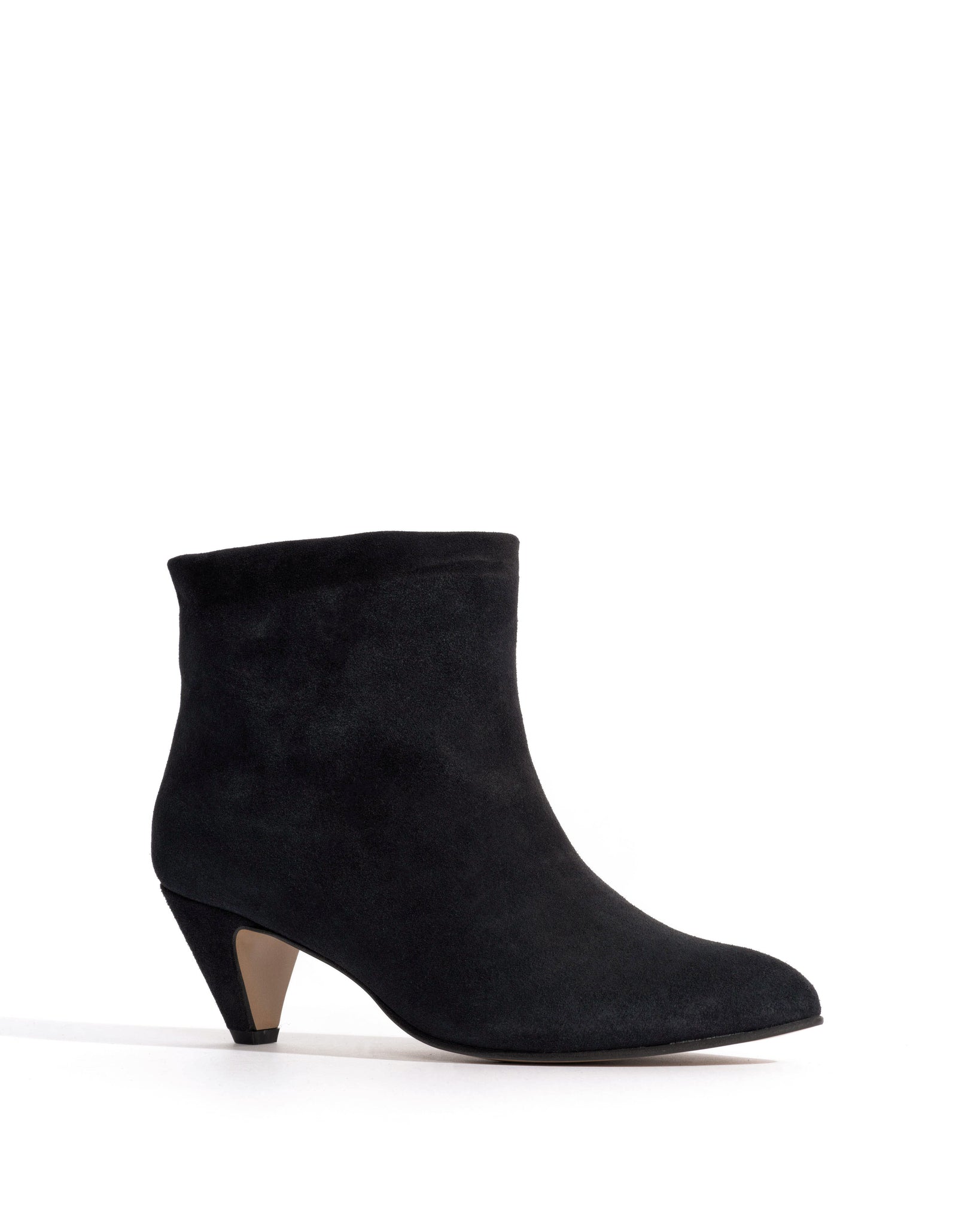 Hilly 50 stiletto Calf suede Off black - Anonymous Copenhagen