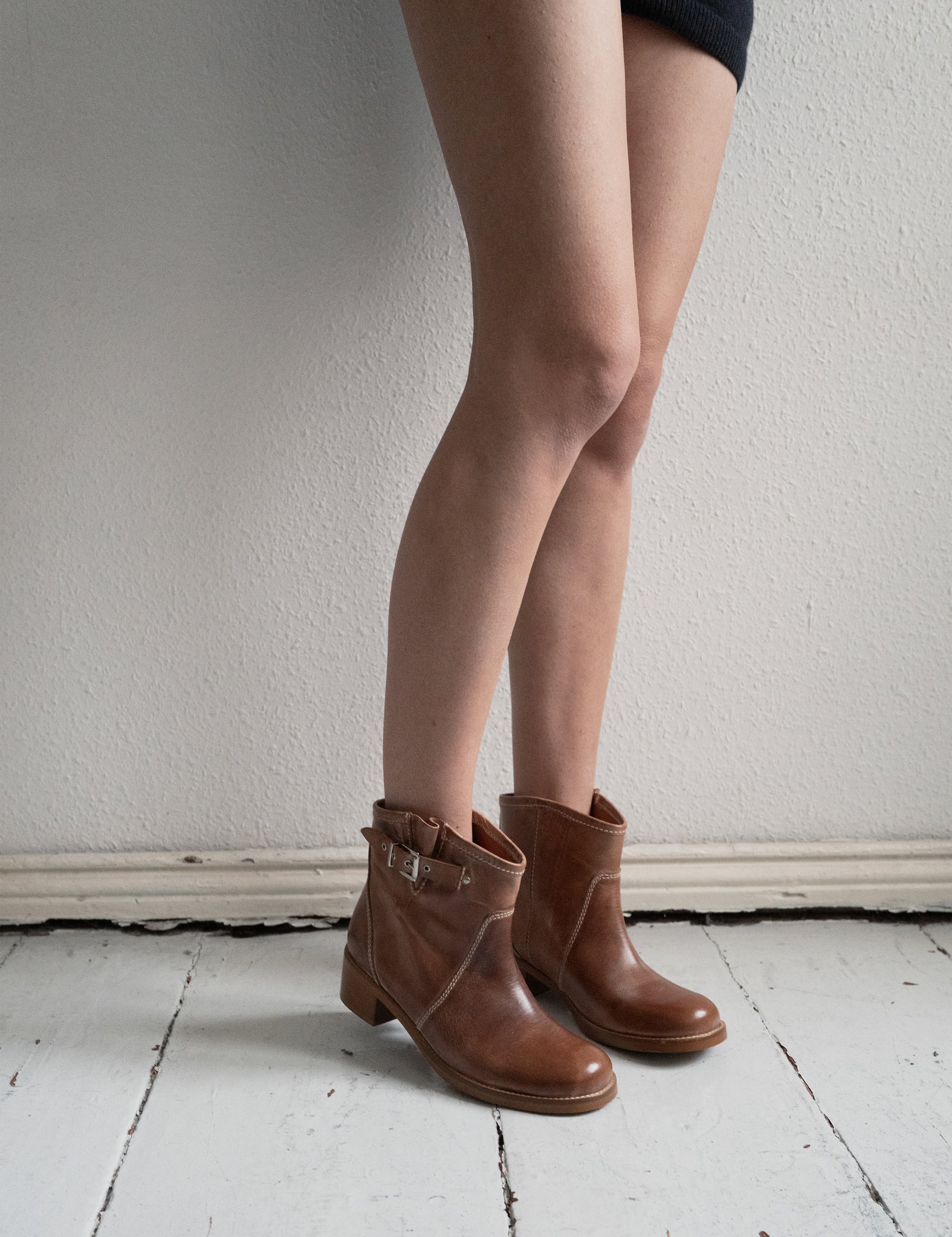 Dico Hunter buckle Escovado Dark tan