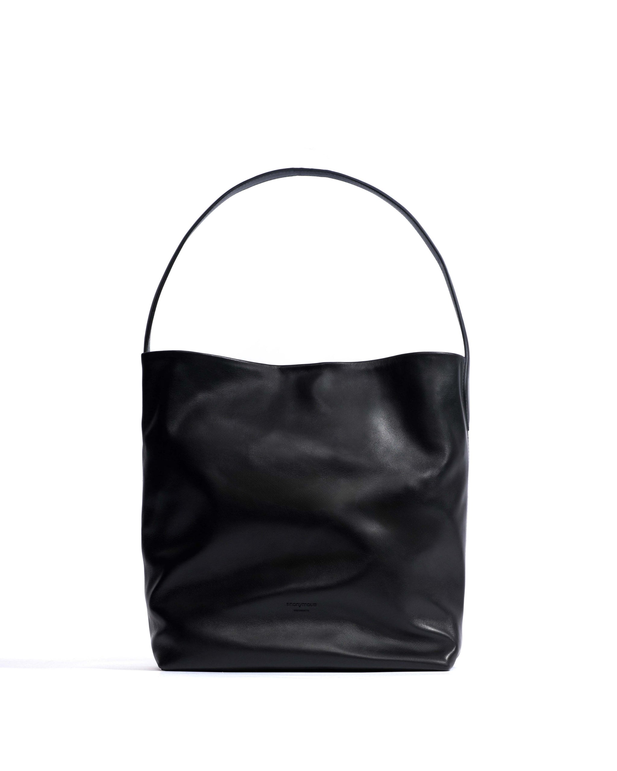 Versa slouchy everyday bag Soft calf Black
