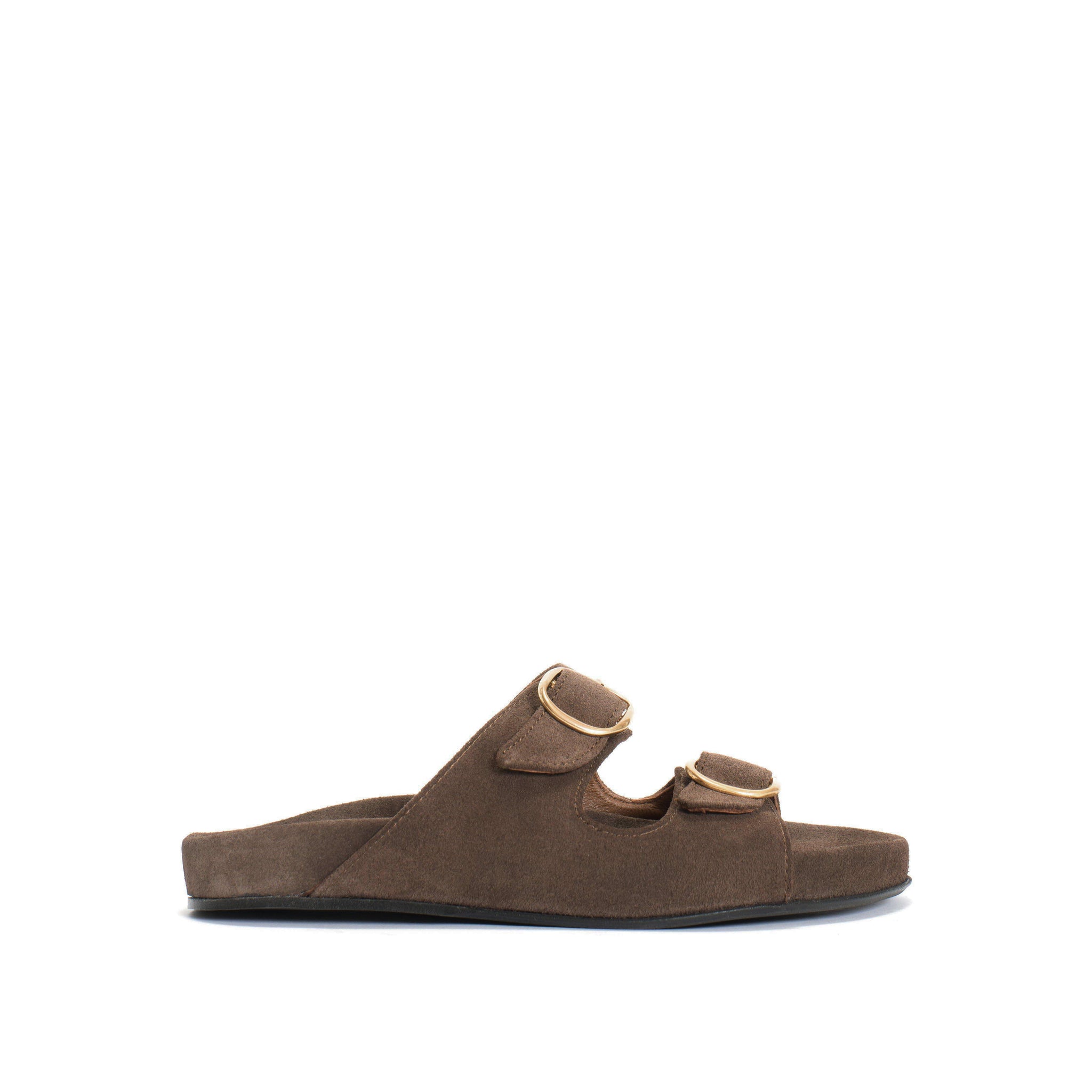 Idith footbed Calf suede Coffee brown - Anonymous Copenhagen