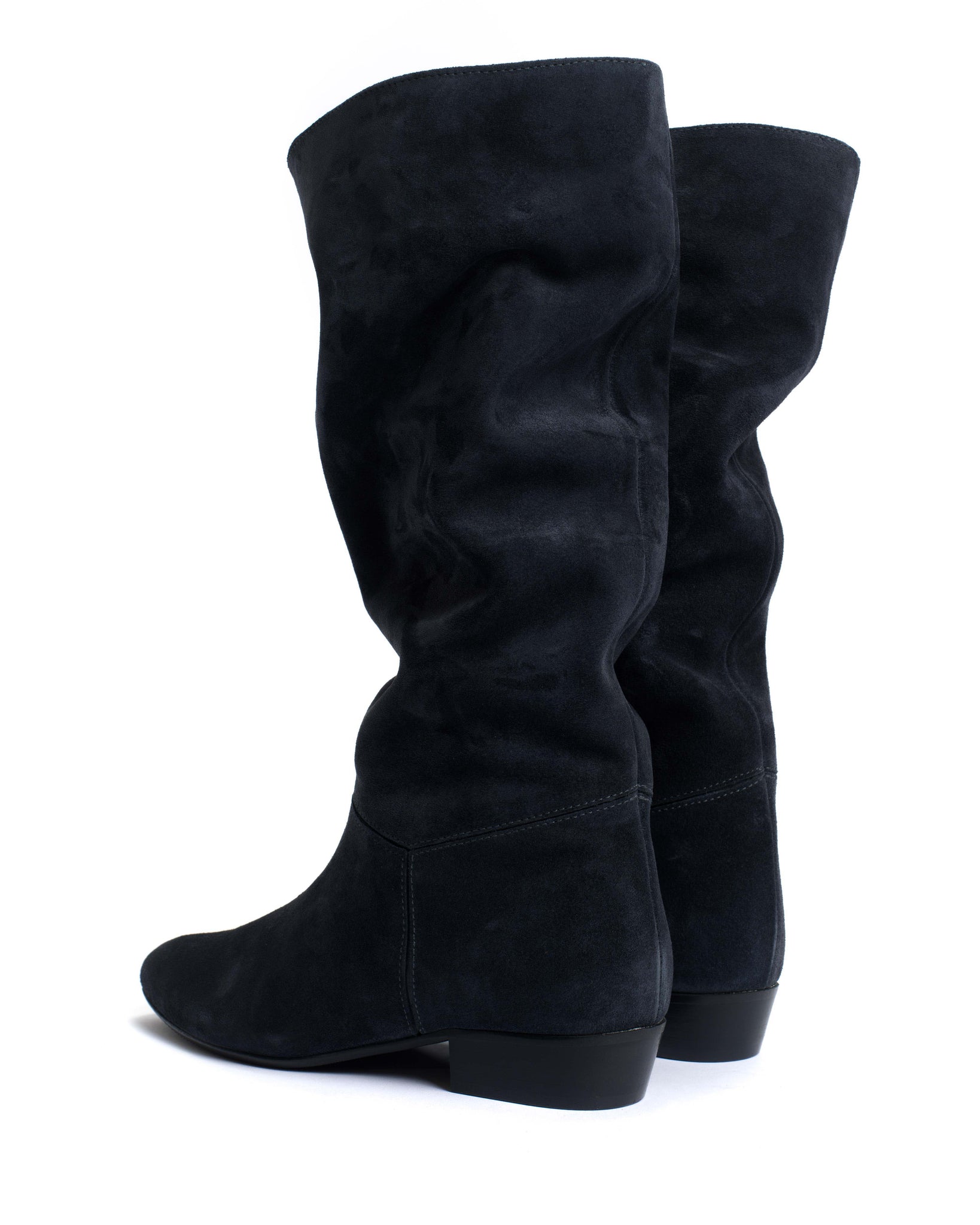 Jasmina 20 Calf suede & sleek leather Dark blue - Anonymous Copenhagen