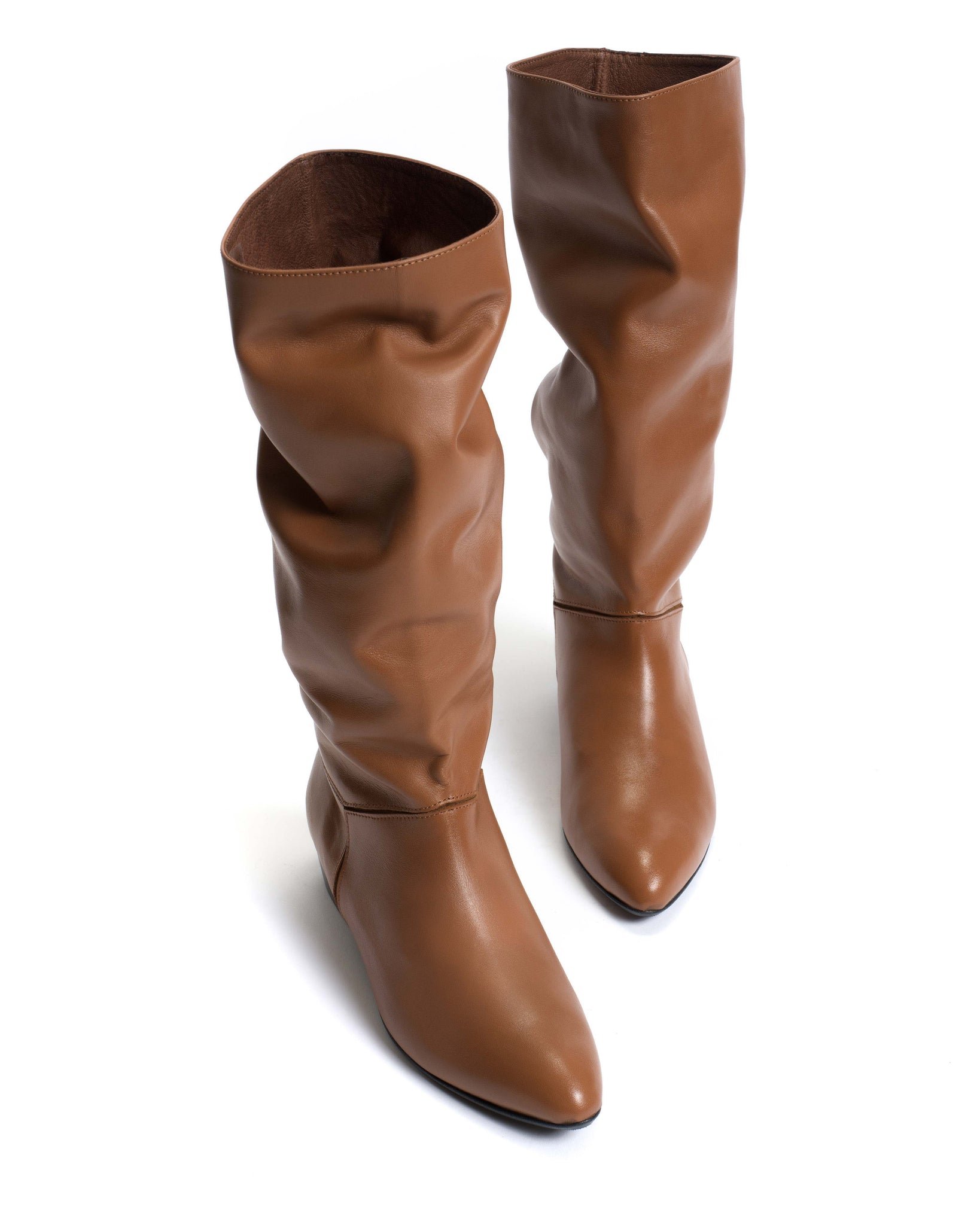 Jasmina 20 Soft calf & calf suede Camel & cinnamon - Anonymous Copenhagen
