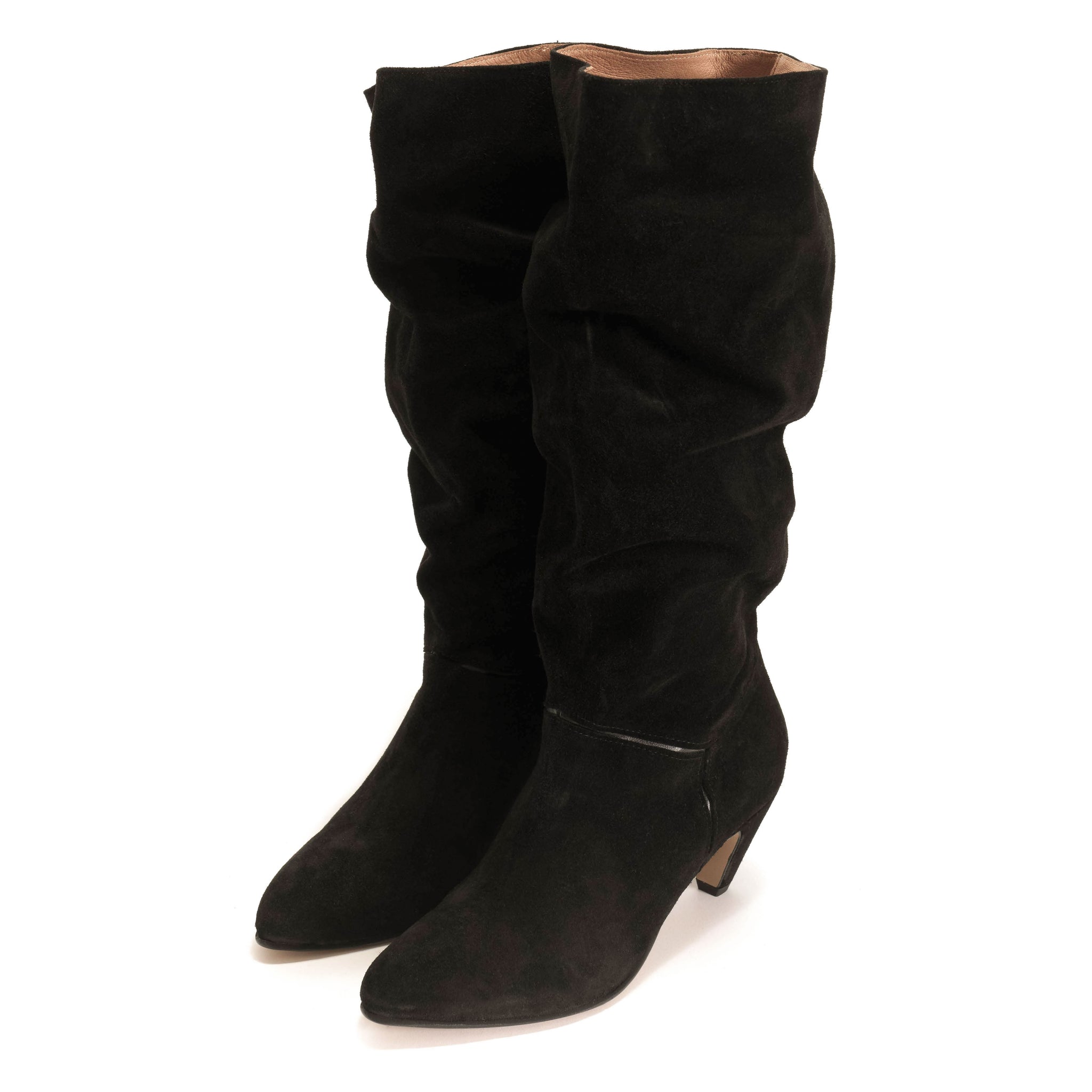Jasmina 50 Calf suede & sleek leather Black - Anonymous Copenhagen