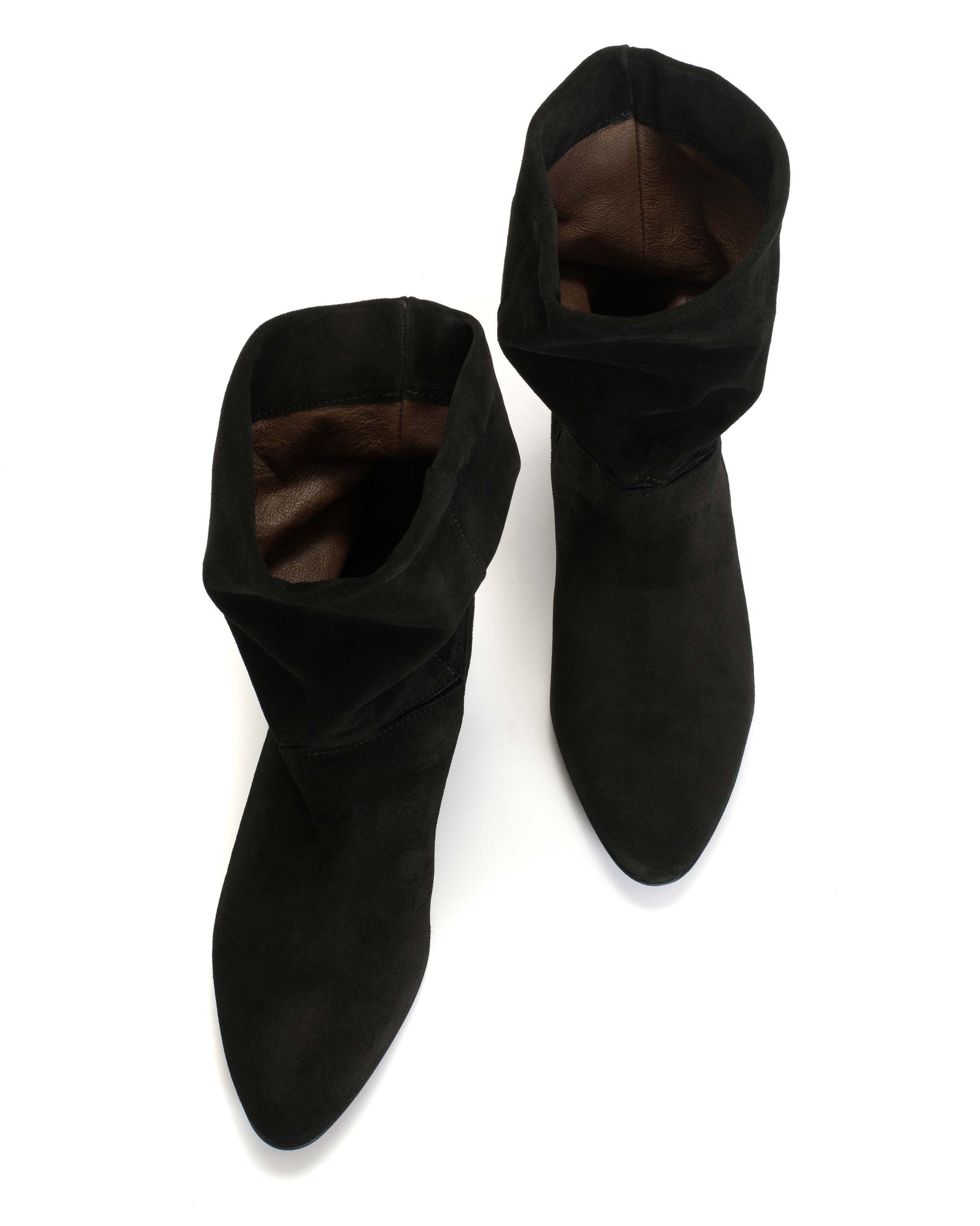 Jassi 20 Calf suede & sleek leather Black - Anonymous Copenhagen