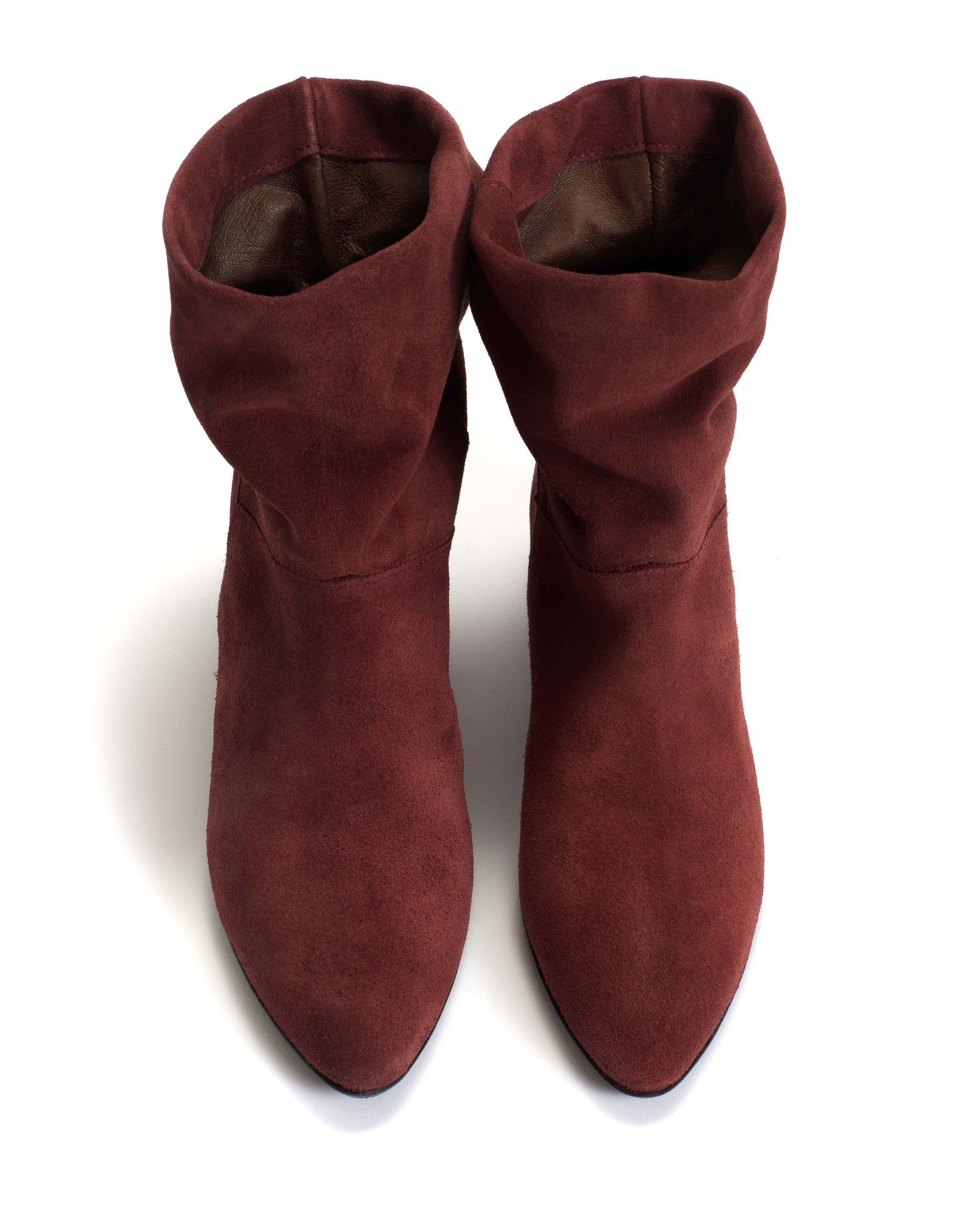Jassi 20 Calf suede & sleek leather Pomegranate - Anonymous Copenhagen
