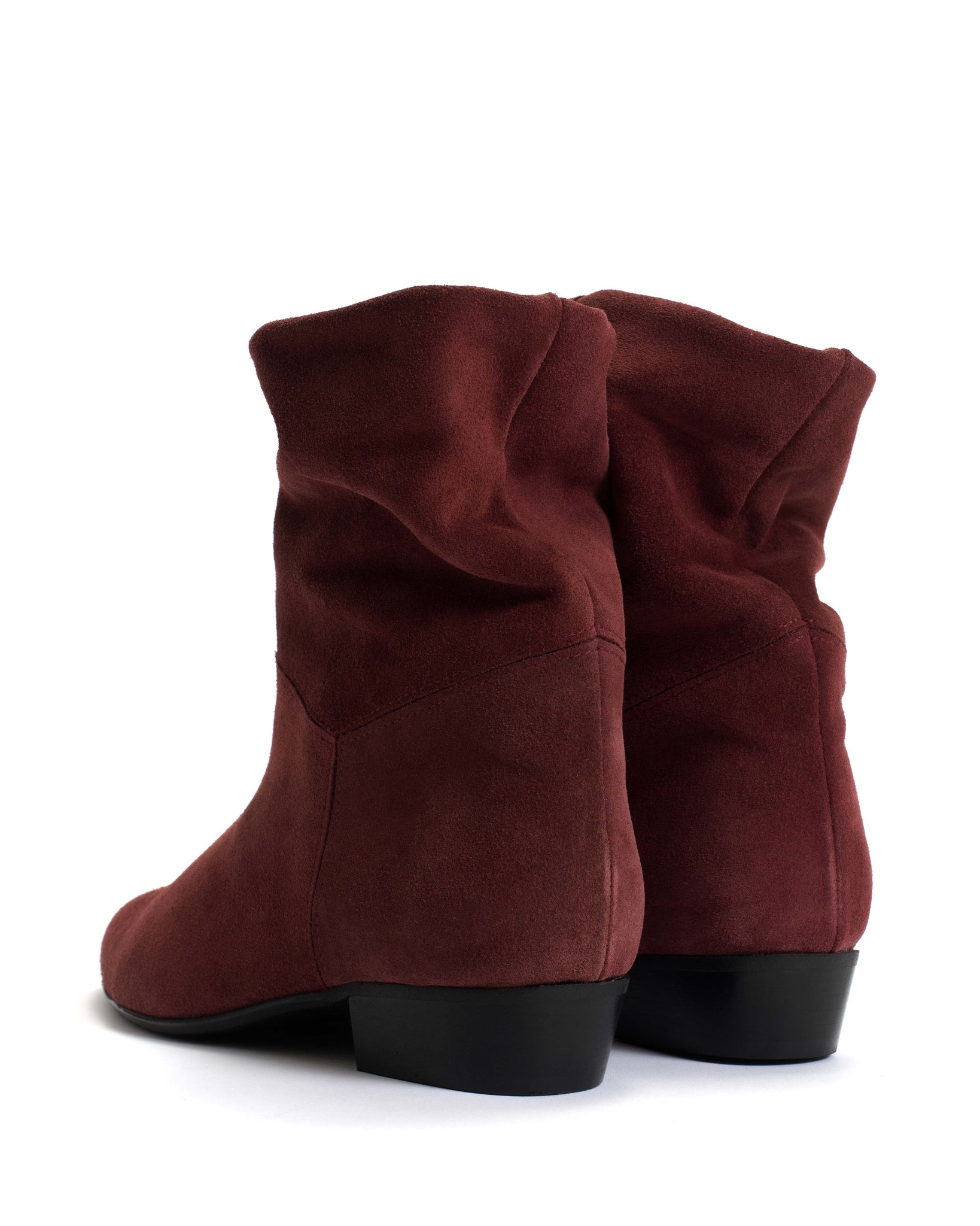 Jassi 20 Calf suede & sleek leather Pomegranate - Anonymous Copenhagen