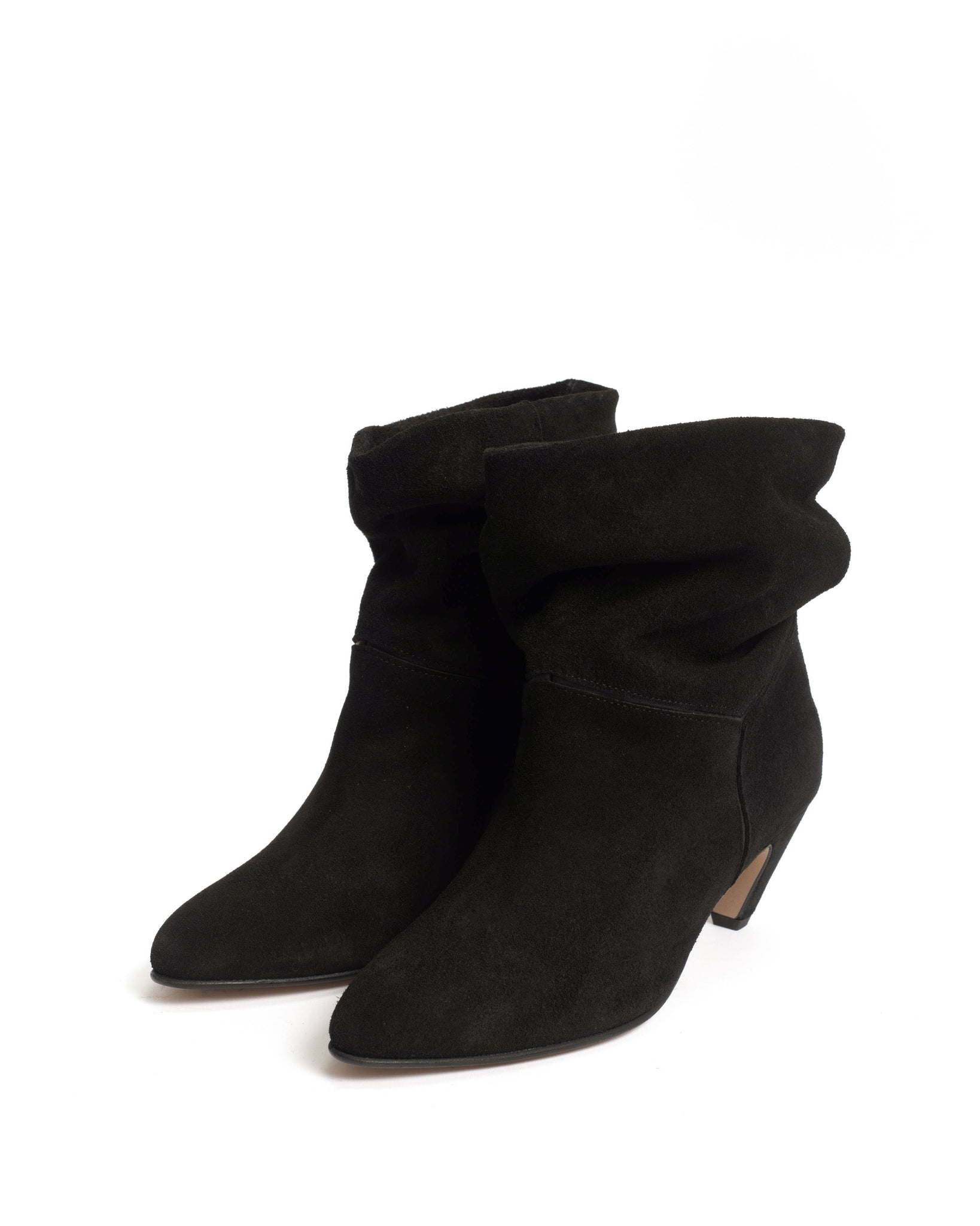 Jassi 50 Calf suede & sleek leather Black - Anonymous Copenhagen