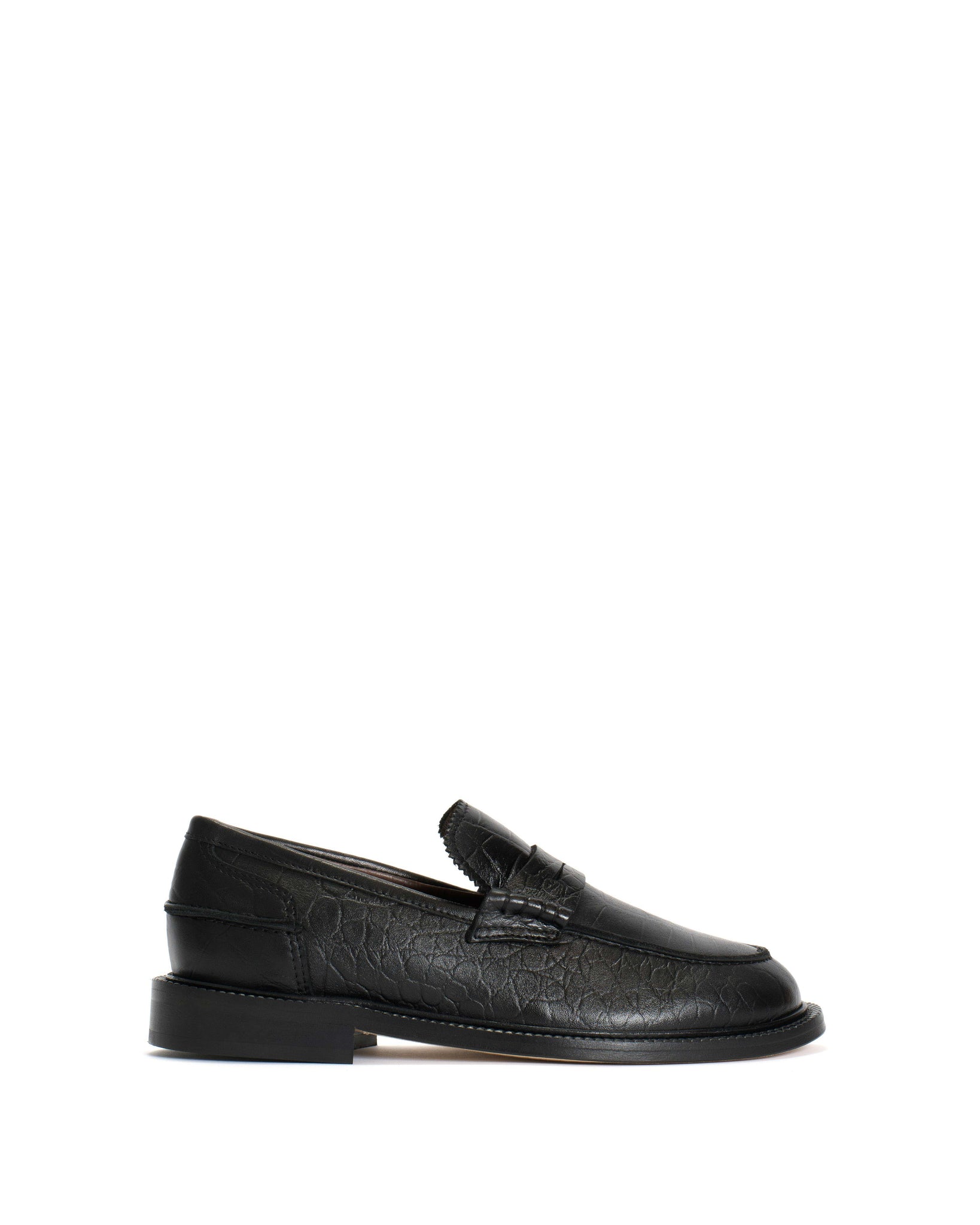 Jeanett Calf alligator Black - Anonymous Copenhagen