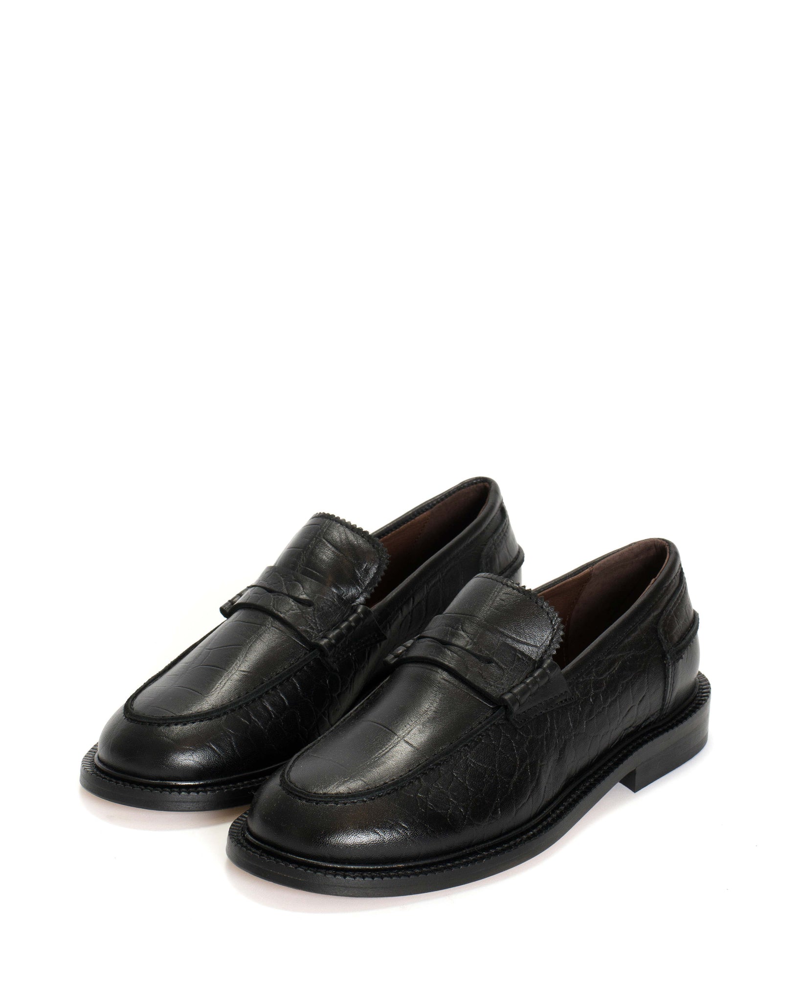 Jeanett Calf alligator Black - Anonymous Copenhagen