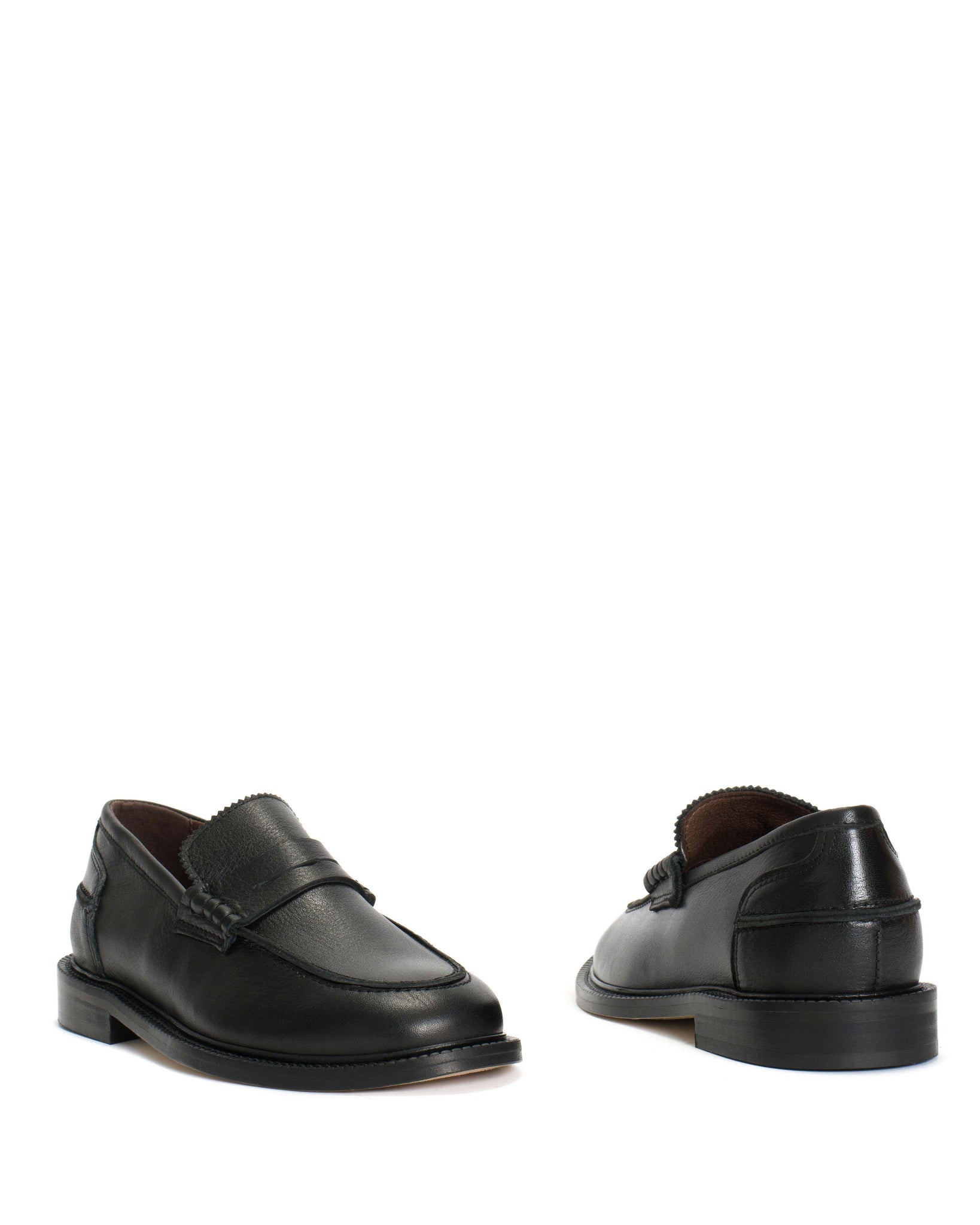 Jeanett Glossy grained vegetable tanned calf Black - Anonymous Copenhagen