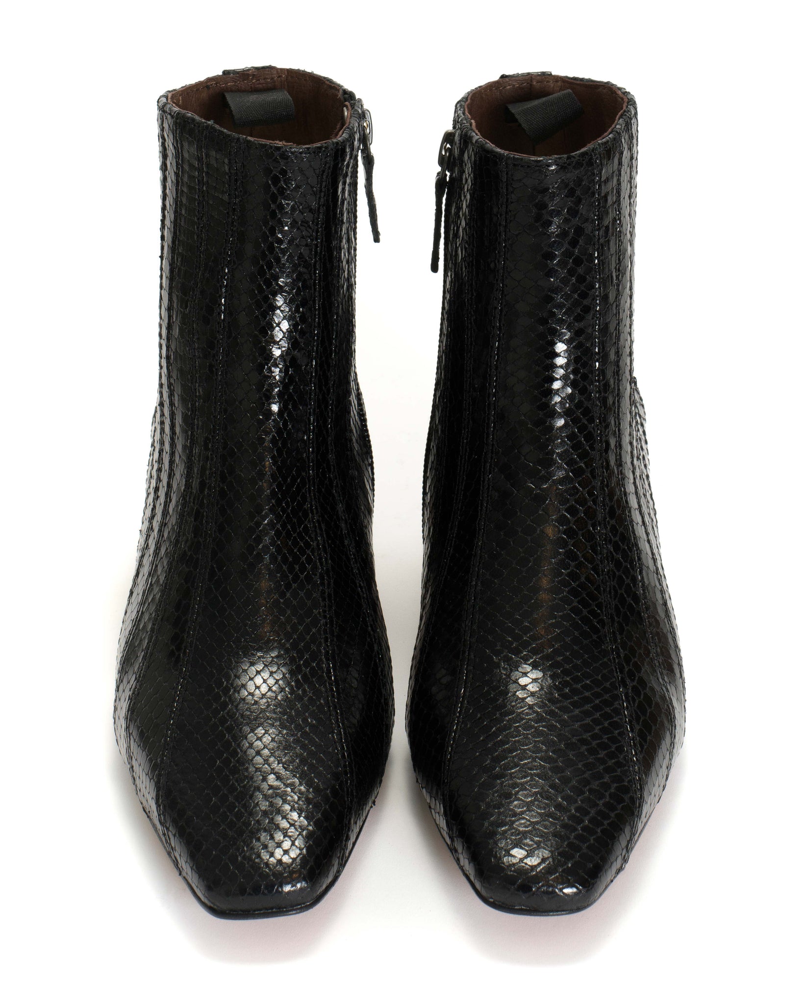 Jelai Snake metallic calf Black - Anonymous Copenhagen