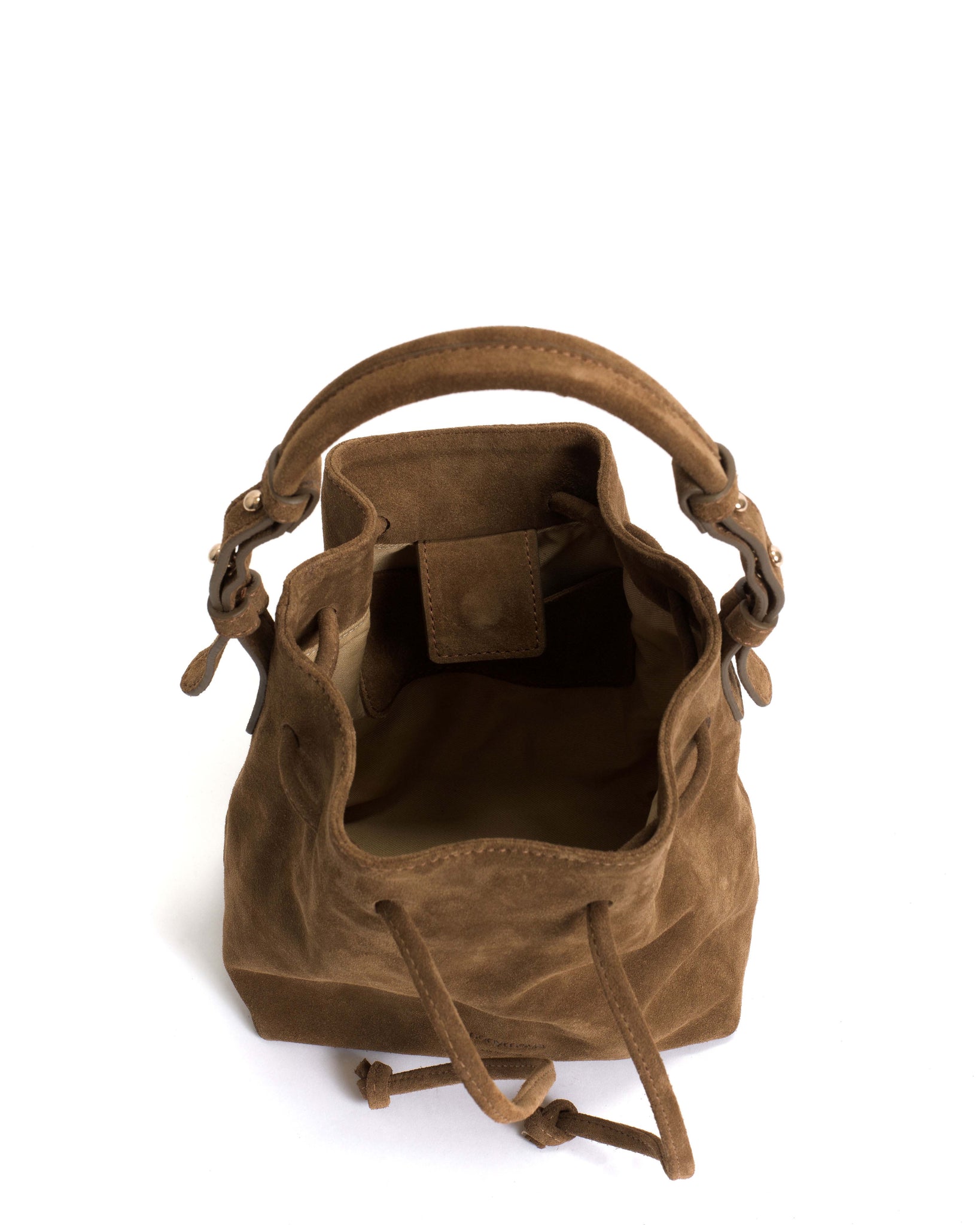 Kacey petite bucket bag Calf suede Cinnamon - Anonymous Copenhagen