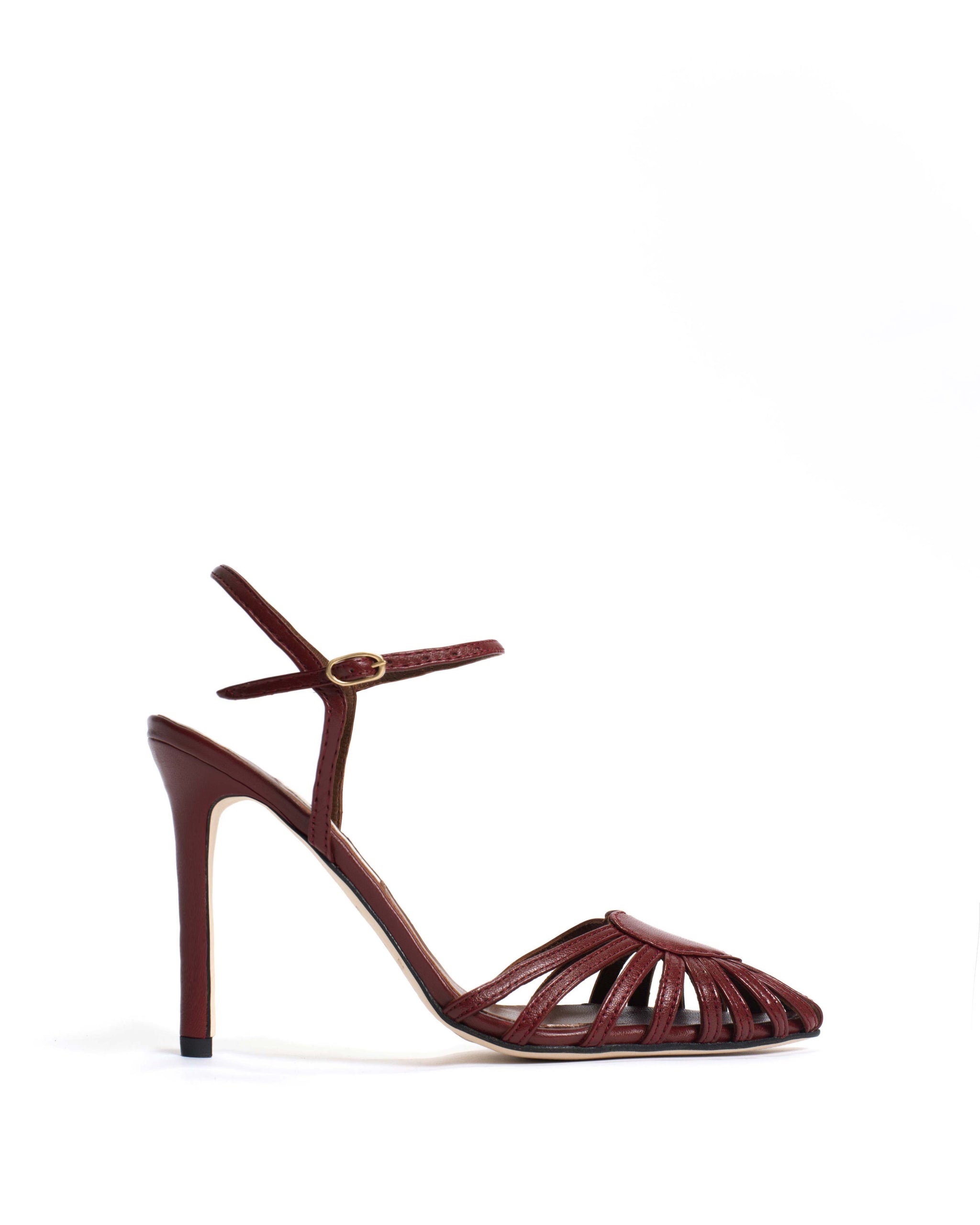 Keesha 100 Shiny lamb Pomegranate - Anonymous Copenhagen Heels