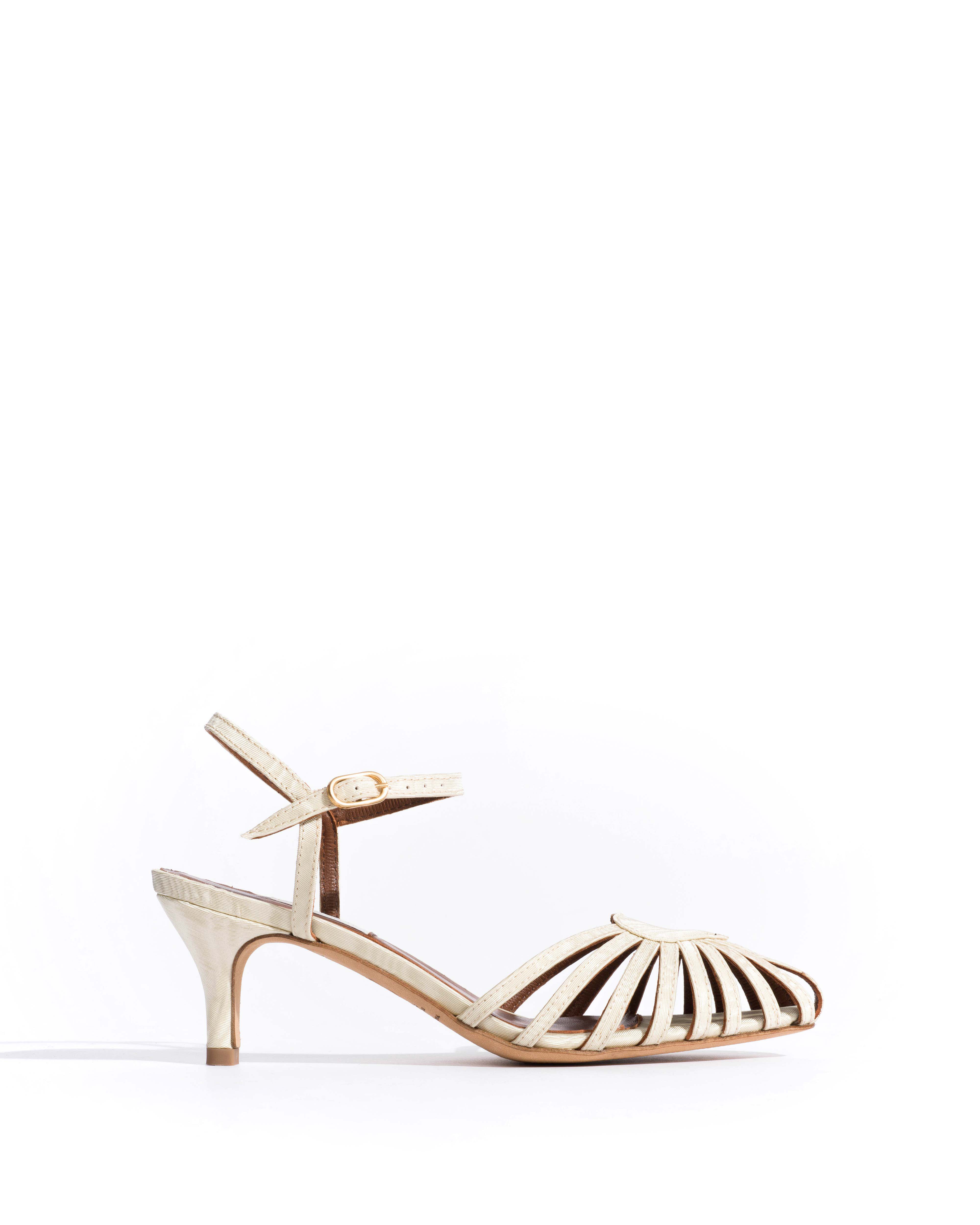 Keesha 55 Glossy moire Ivory