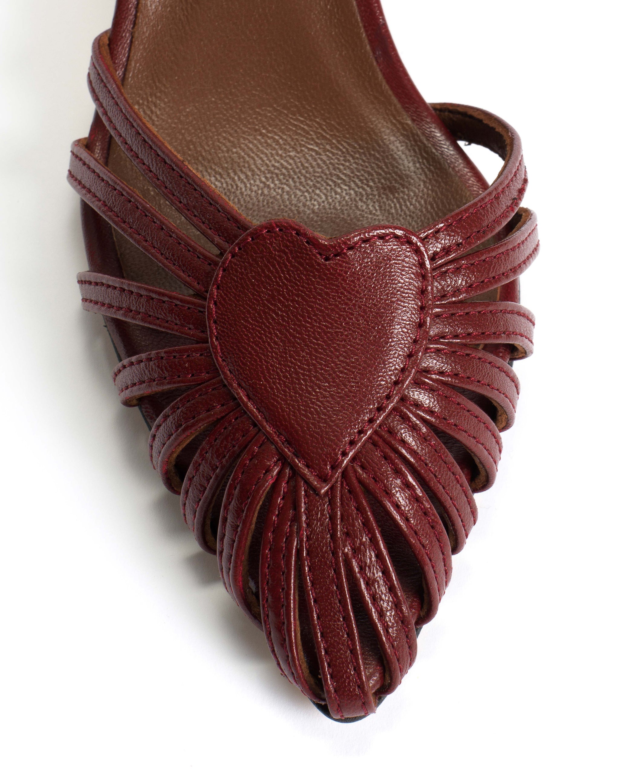 Keesha 100 Shiny lamb Pomegranate - Anonymous Copenhagen Heels