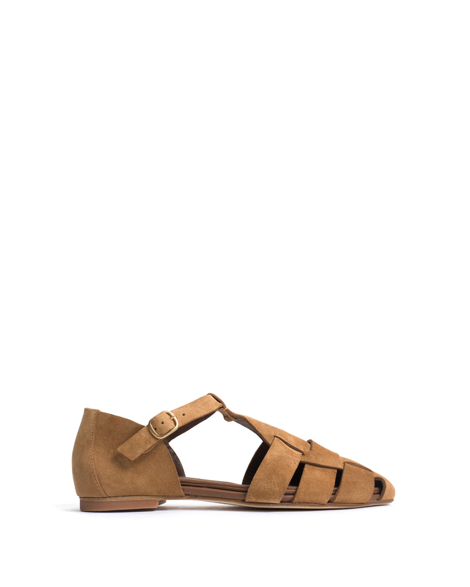 Lain flats Calf suede Cinnamon - Anonymous Copenhagen