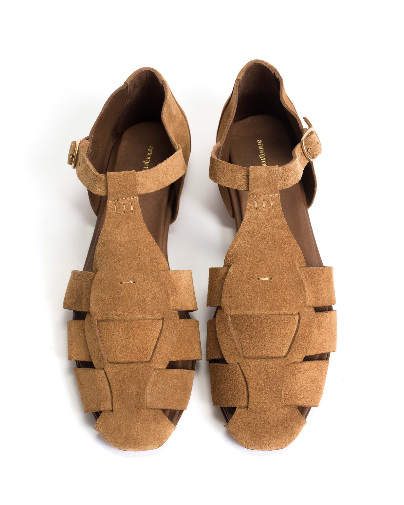 Lain flats Calf suede Cinnamon - Anonymous Copenhagen