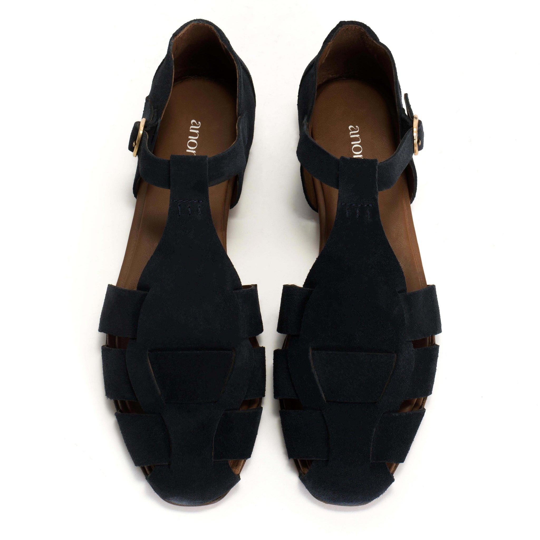 Lain flats Calf suede Dark blue - Anonymous Copenhagen