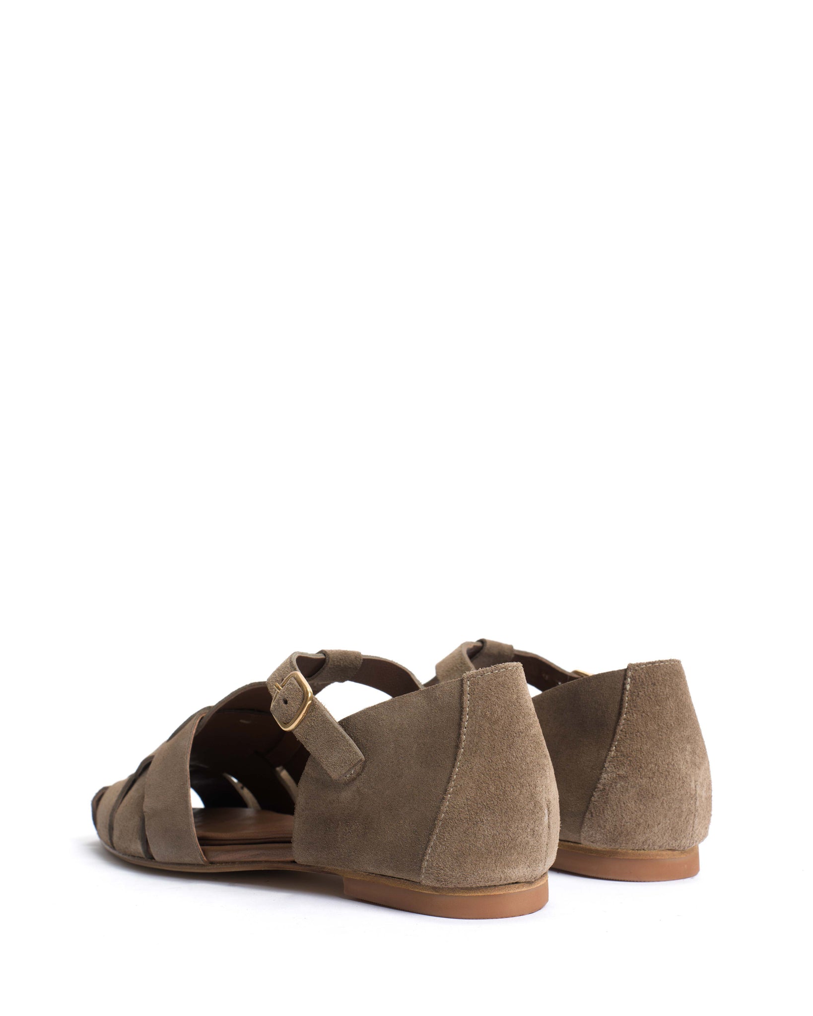 Lain flats Calf suede Mushroom - Anonymous Copenhagen