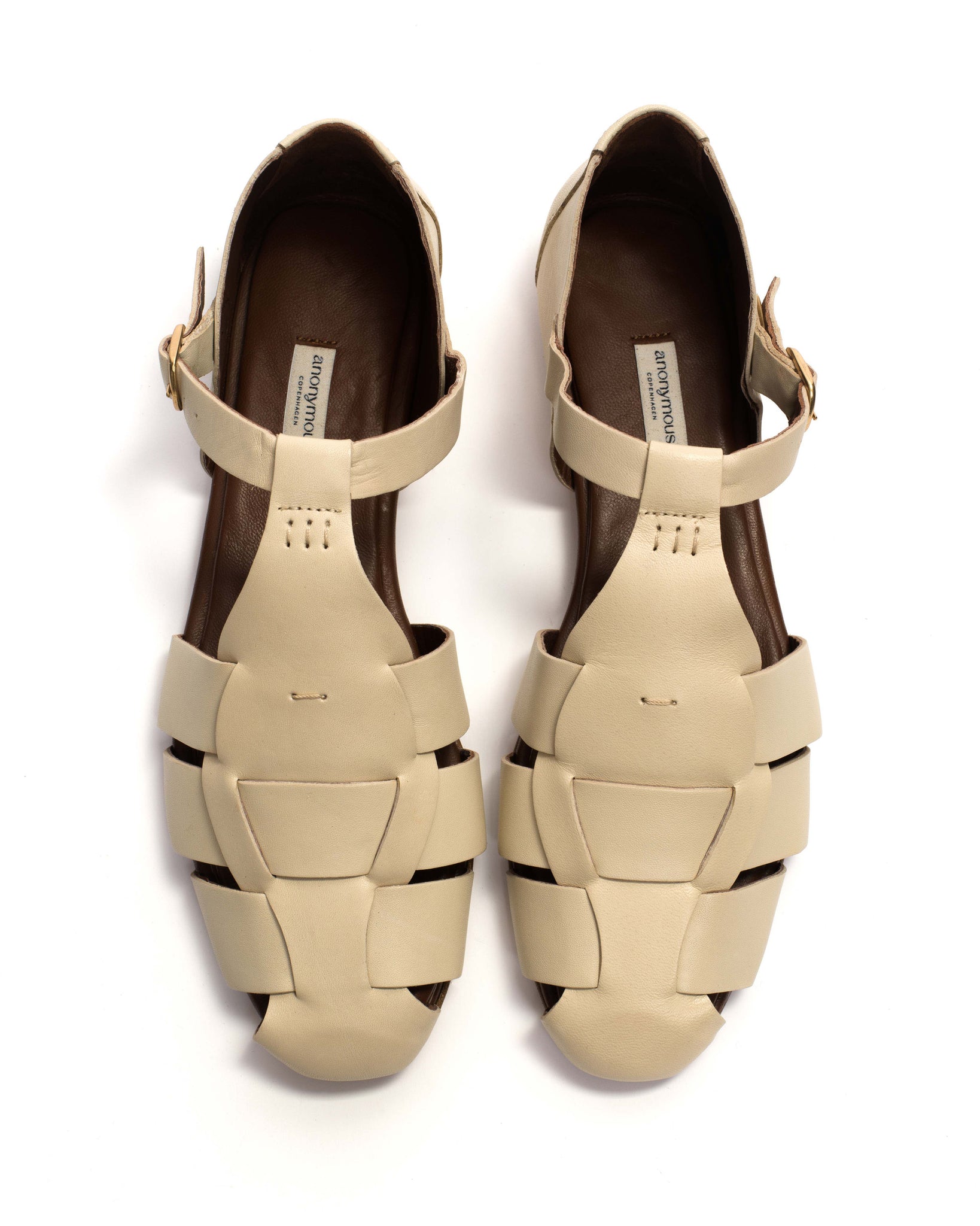 Lain flats Soft calf White sand - Anonymous Copenhagen
